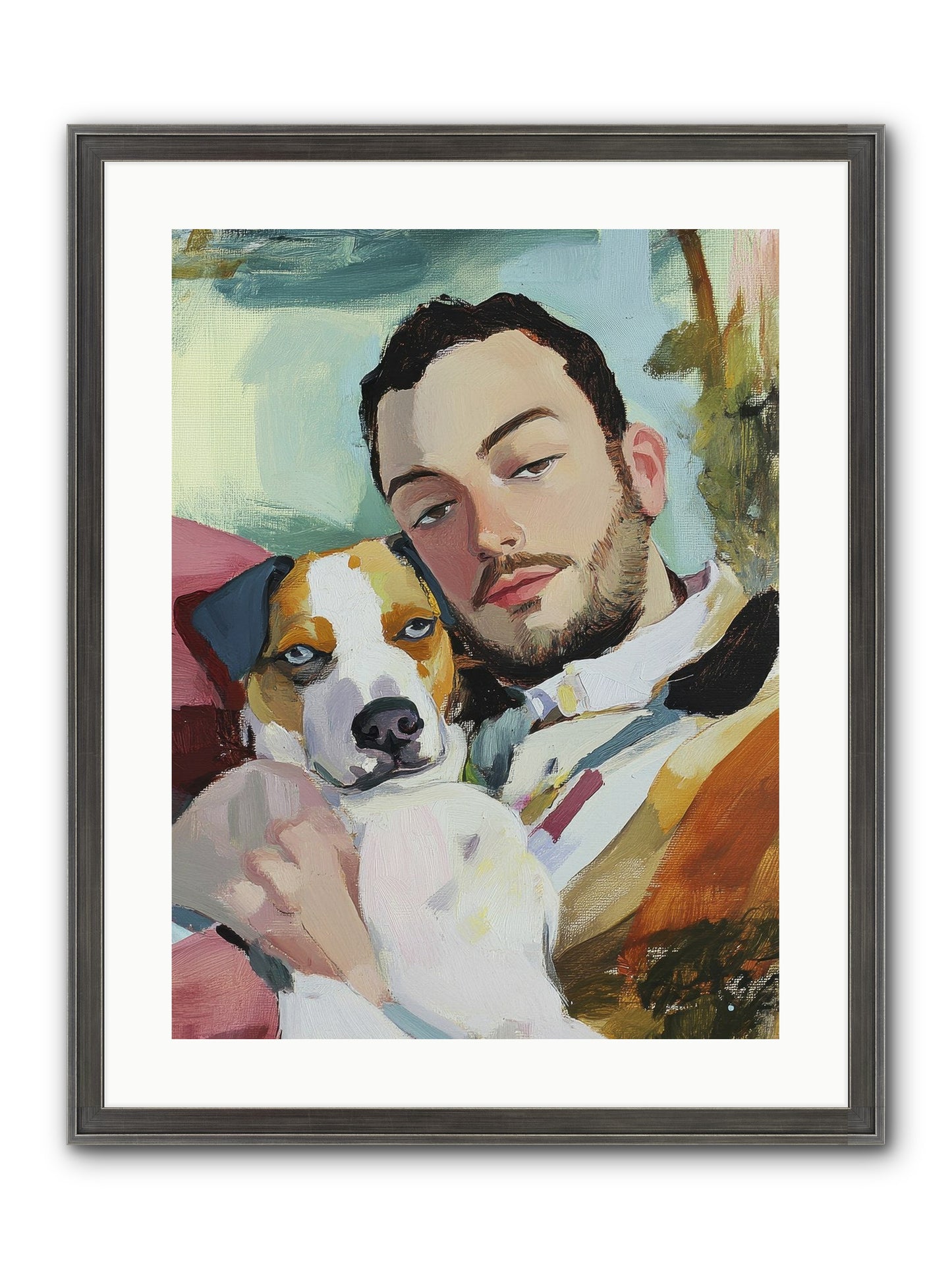 Heartstrings Entwined Framed Print - Slimwoods Black/Silver 18x24