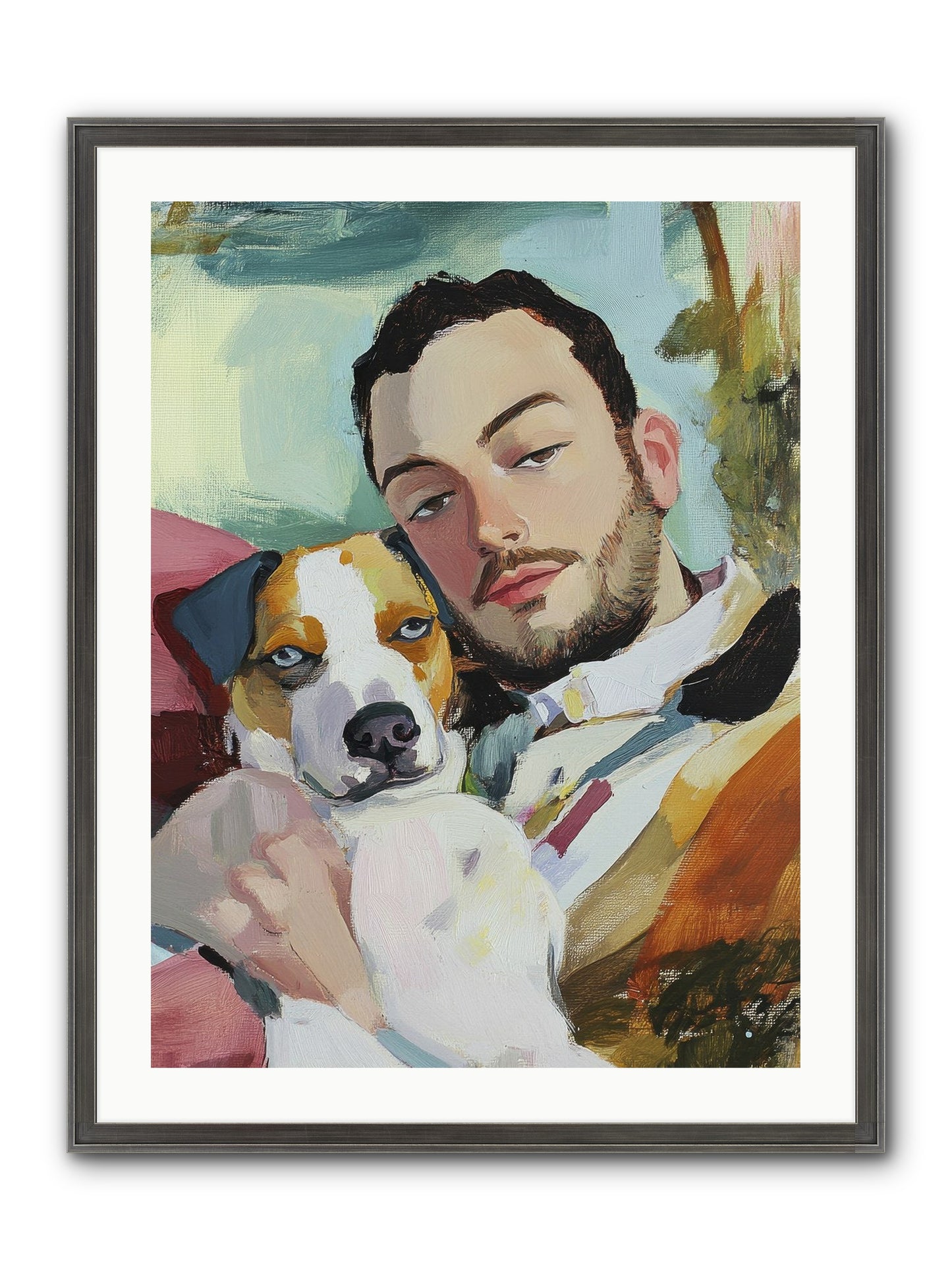 Heartstrings Entwined Framed Print - Slimwoods Black/Silver 24x32