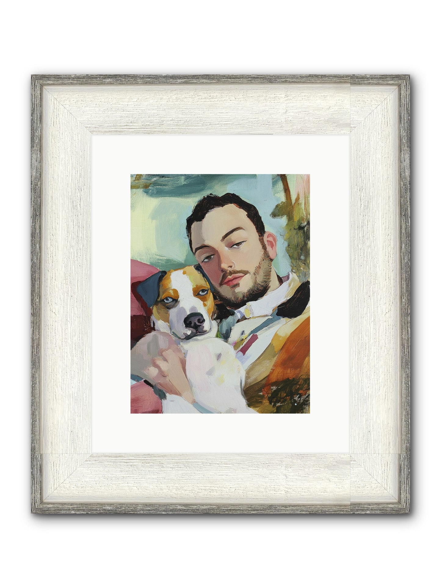 Heartstrings Entwined Framed Print - Driftwood White 9x12