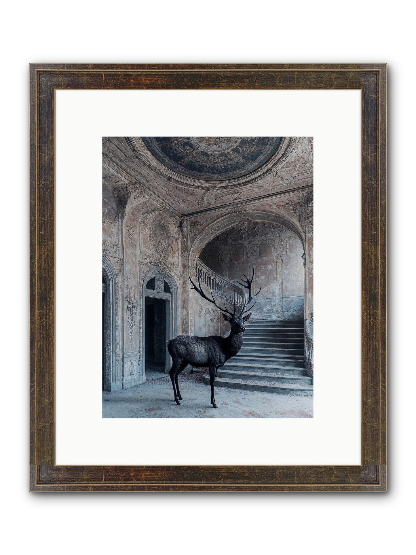 Heather Highlands Framed Print - Slimwoods Black/Gold 9x12