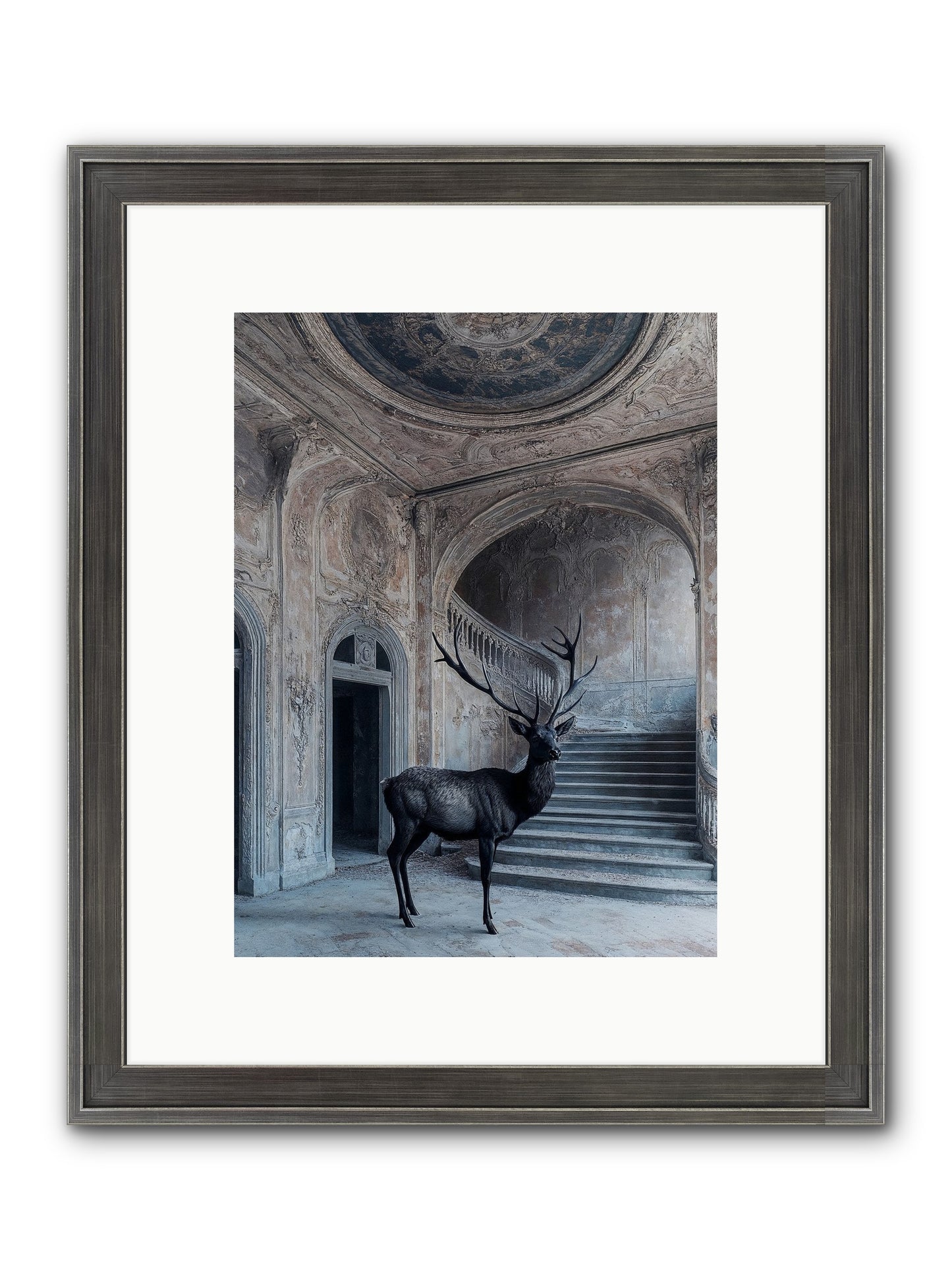 Heather Highlands Framed Print - Slimwoods Black/Silver 9x12