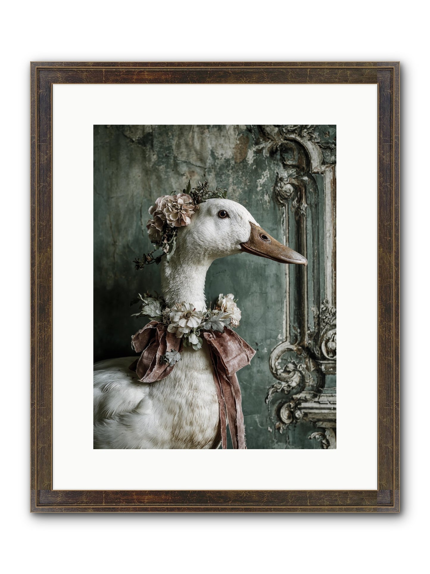Hedda Framed Print - Slimwoods Black/Gold 12x16