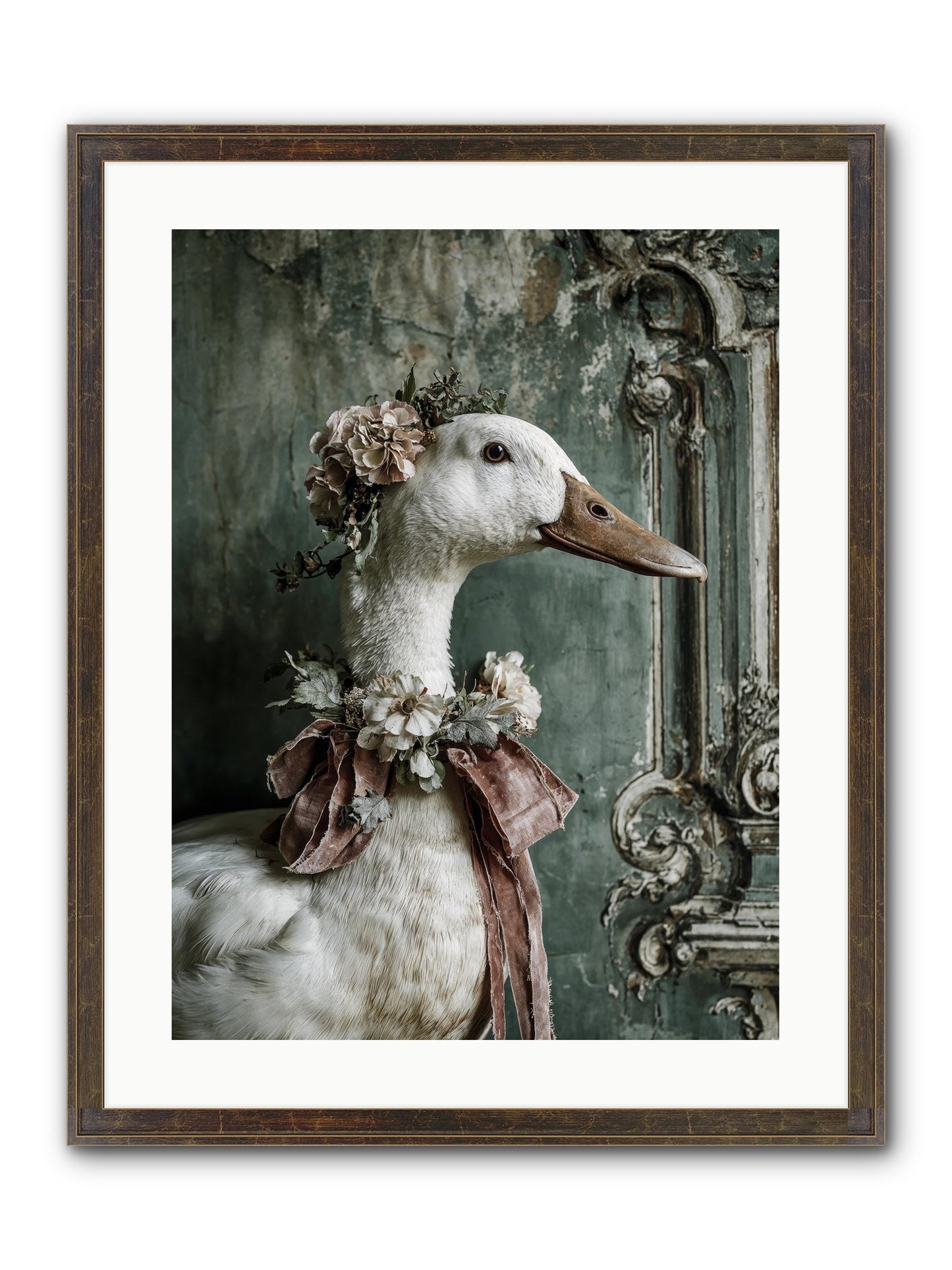 Hedda Framed Print - Slimwoods Black/Gold 18x24
