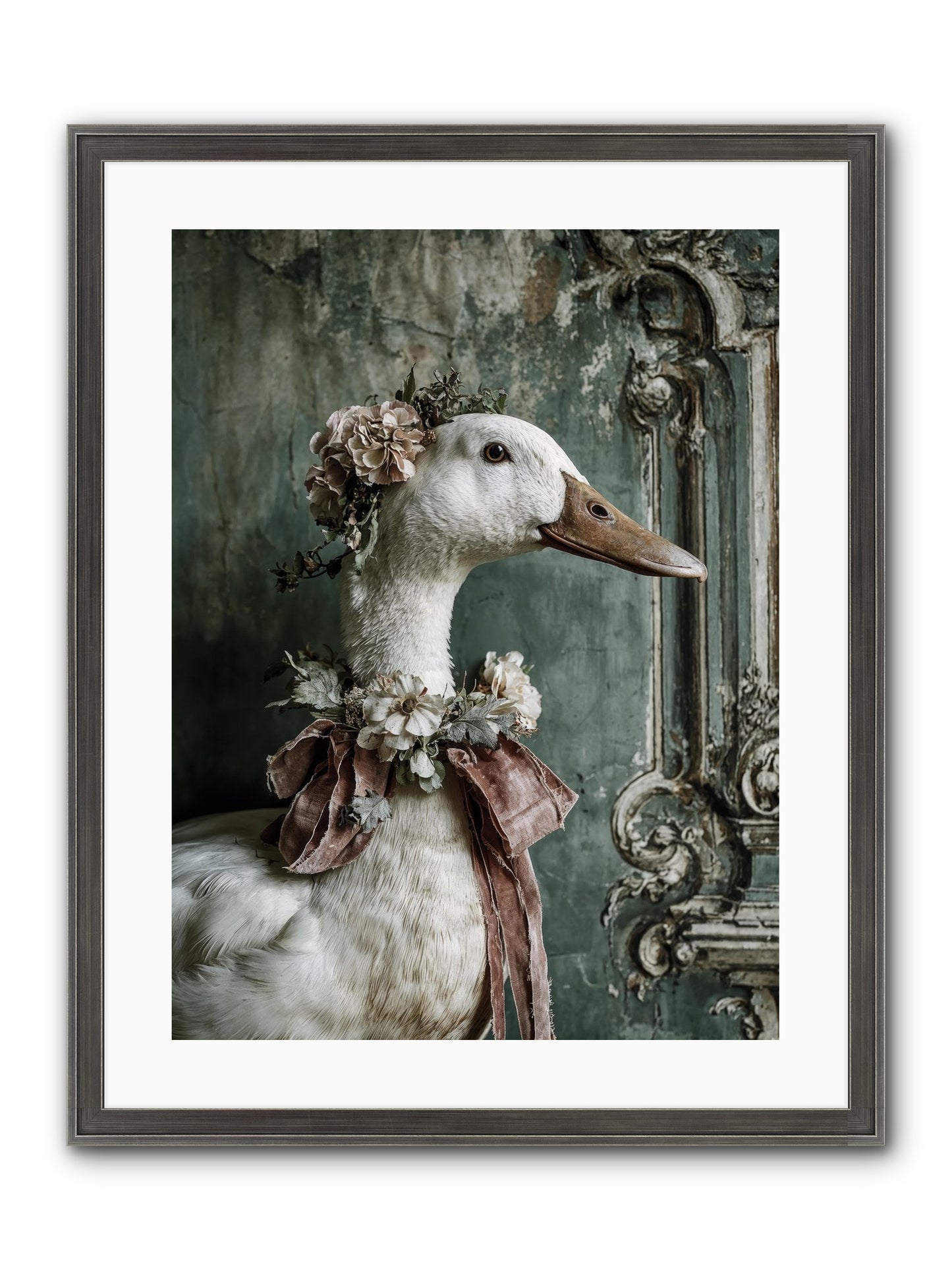 Hedda Framed Print - Slimwoods Black/Silver 18x24