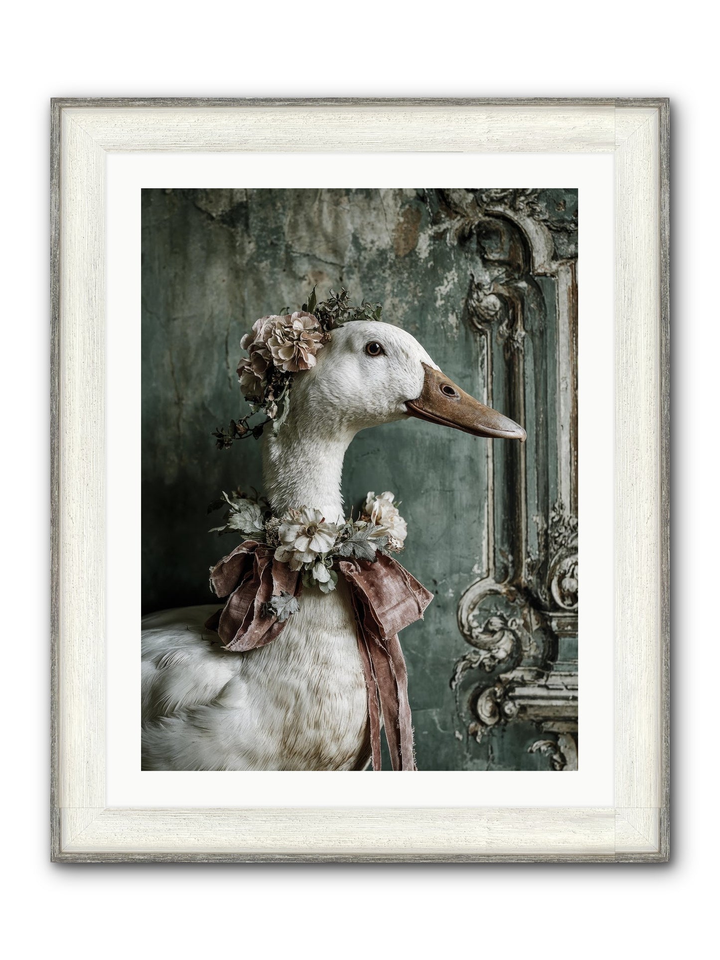 Hedda Framed Print - Driftwood White 24x32