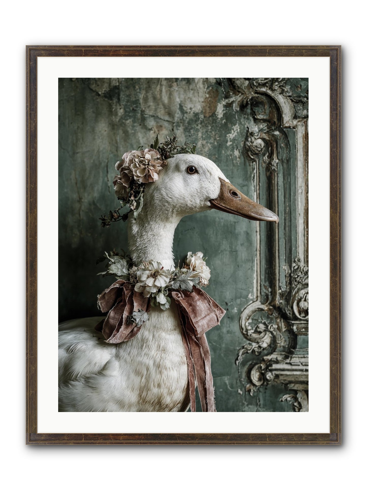 Hedda Framed Print - Slimwoods Black/Gold 24x32