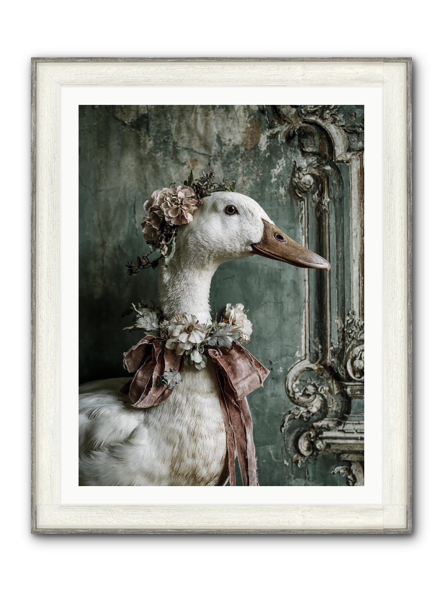 Hedda Framed Print - Driftwood White 30x40