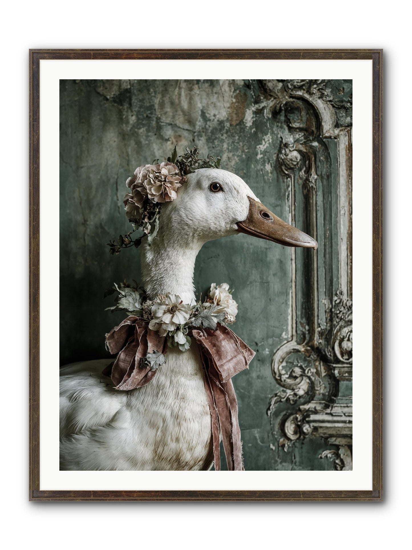 Hedda Framed Print - Slimwoods Black/Gold 30x40