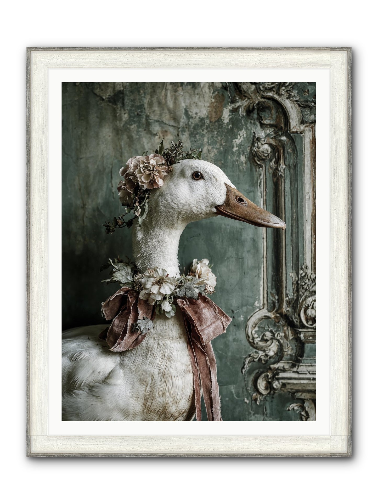 Hedda Framed Print - Driftwood White 36x48