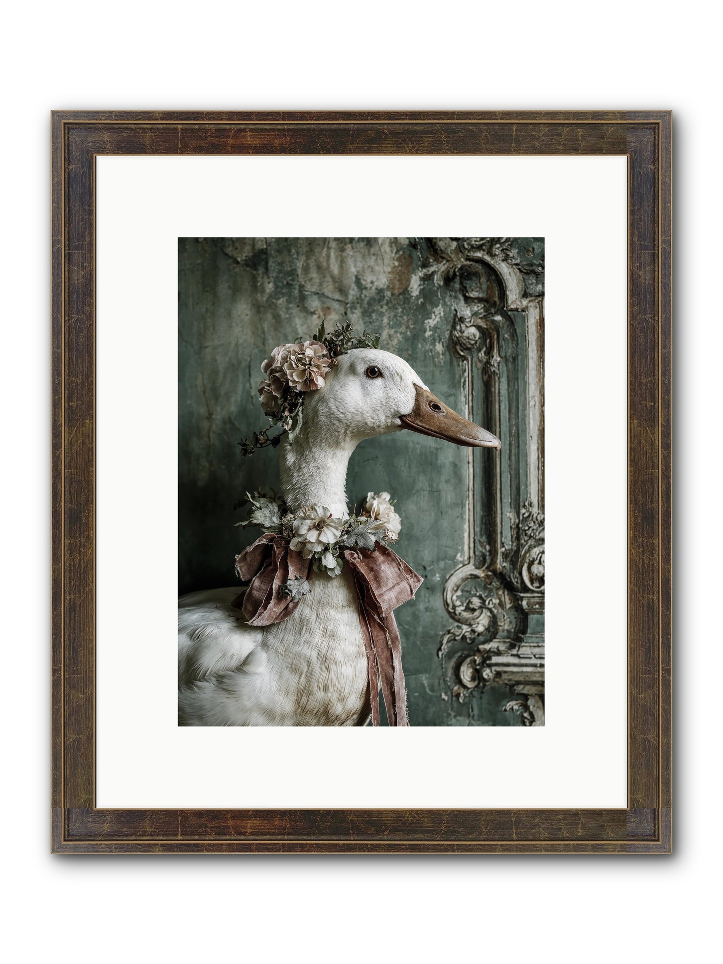 Hedda Framed Print - Slimwoods Black/Gold 9x12