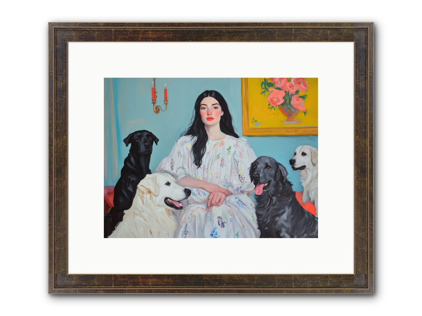 Her Hours Were Silver Framed Print - Slimwoods Black/Gold 12x9