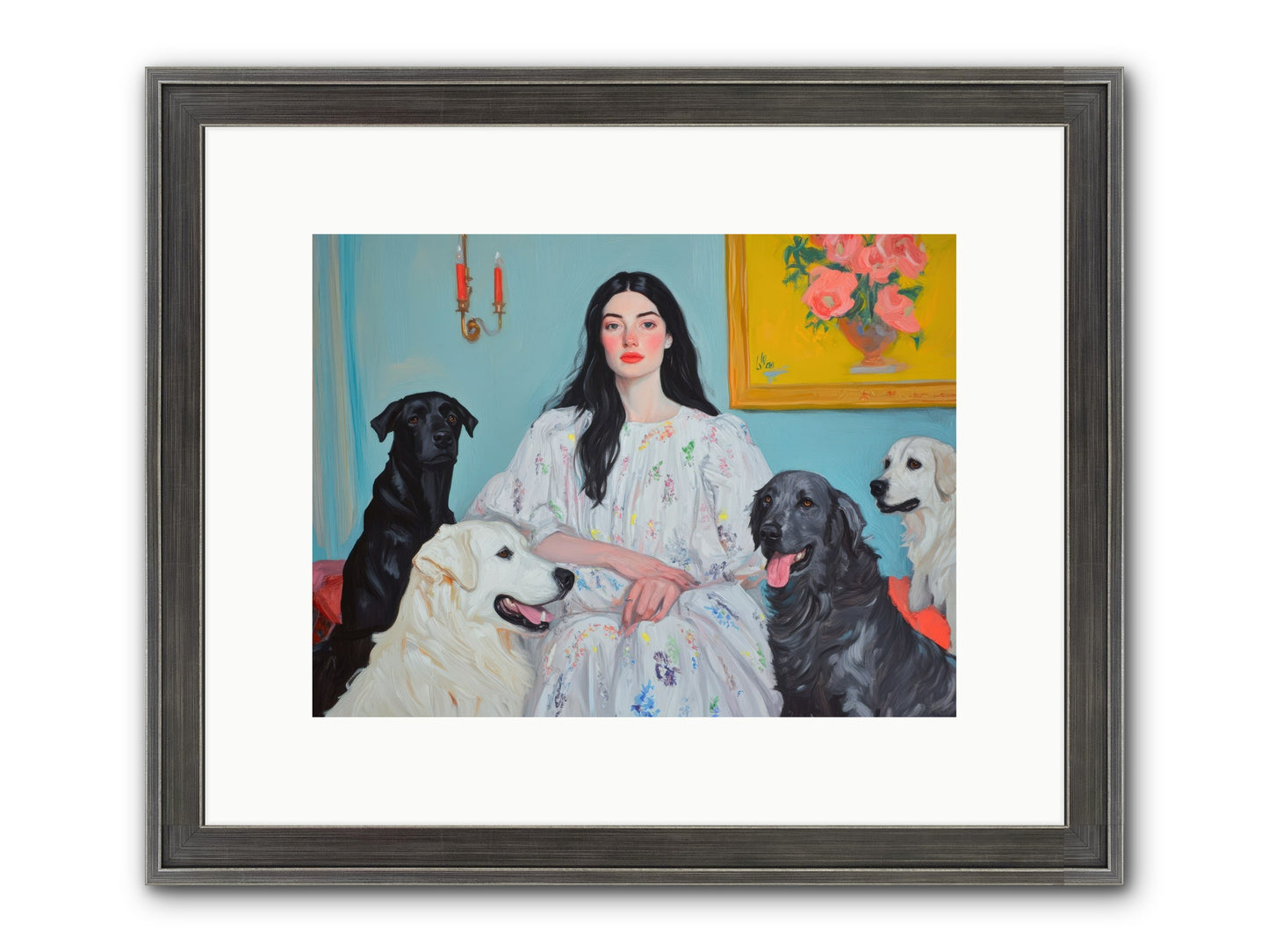 Her Hours Were Silver Framed Print - Slimwoods Black/Silver 12x9