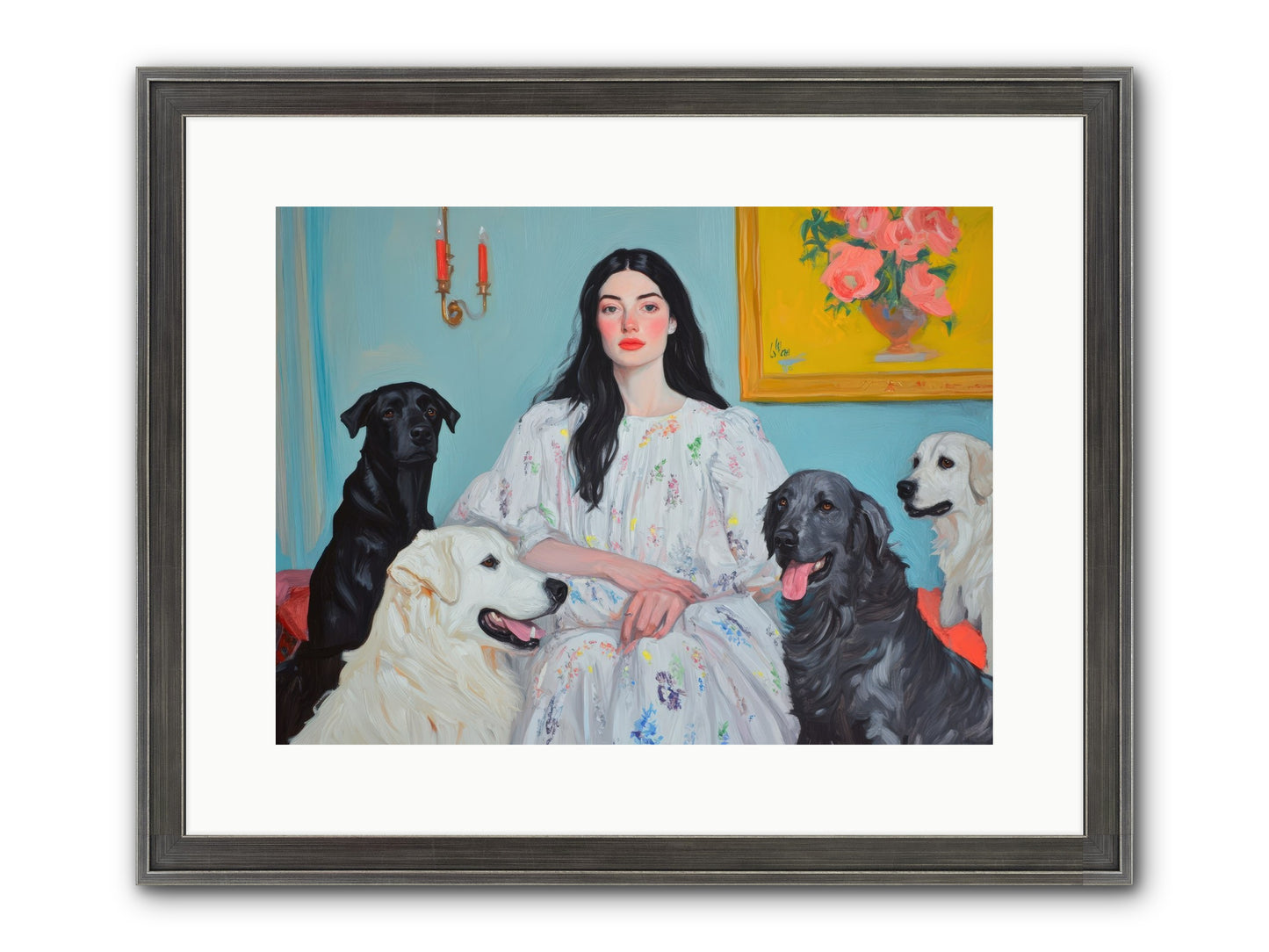 Her Hours Were Silver Framed Print - Slimwoods Black/Silver 16x12