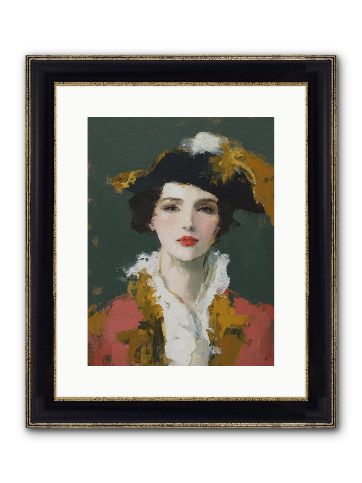Her Legacy Framed Print - Black & Gold 12x16