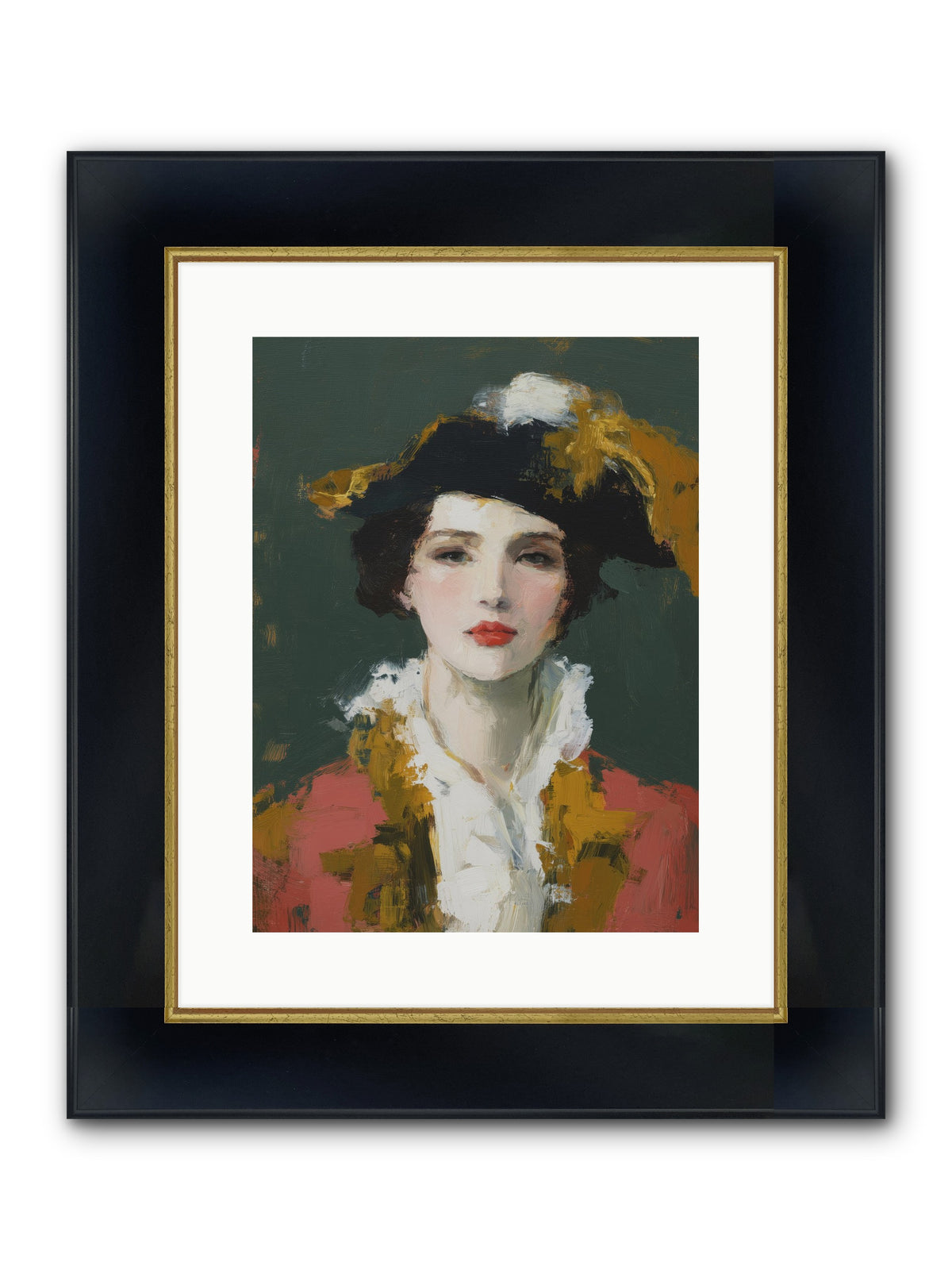 Her Legacy Framed Print - Wide Black w/Gold 12x16