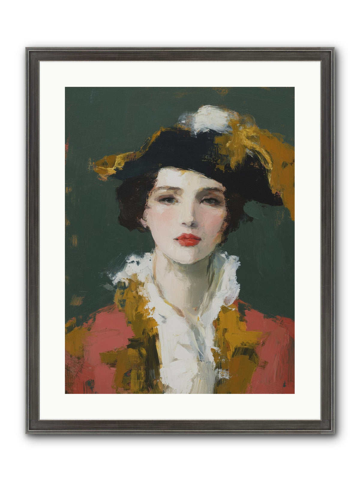 Her Legacy Framed Print - Slimwoods Black/Silver 18x24