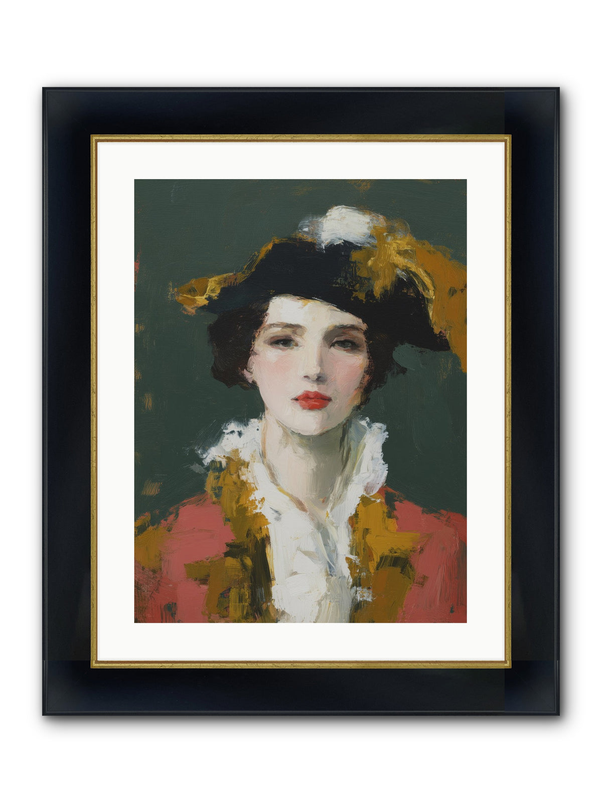 Her Legacy Framed Print - Wide Black w/Gold 18x24