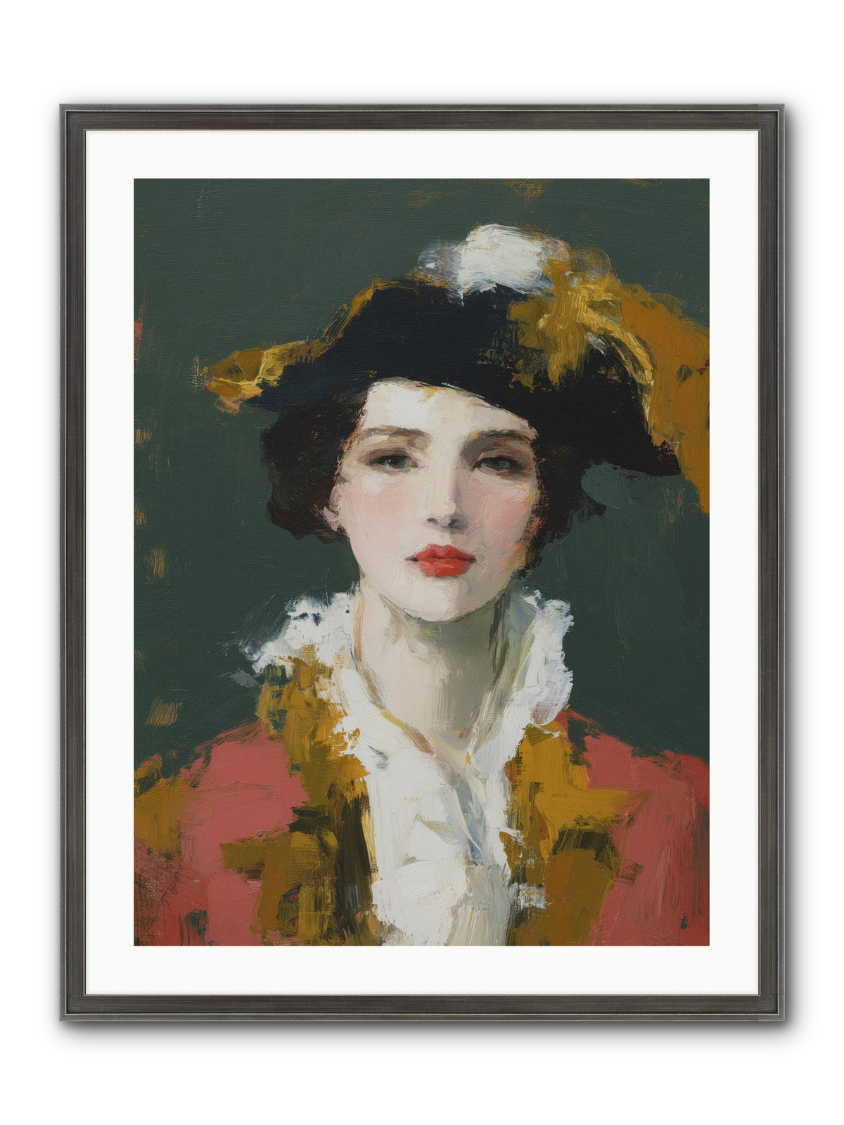 Her Legacy Framed Print - Slimwoods Black/Silver 24x32