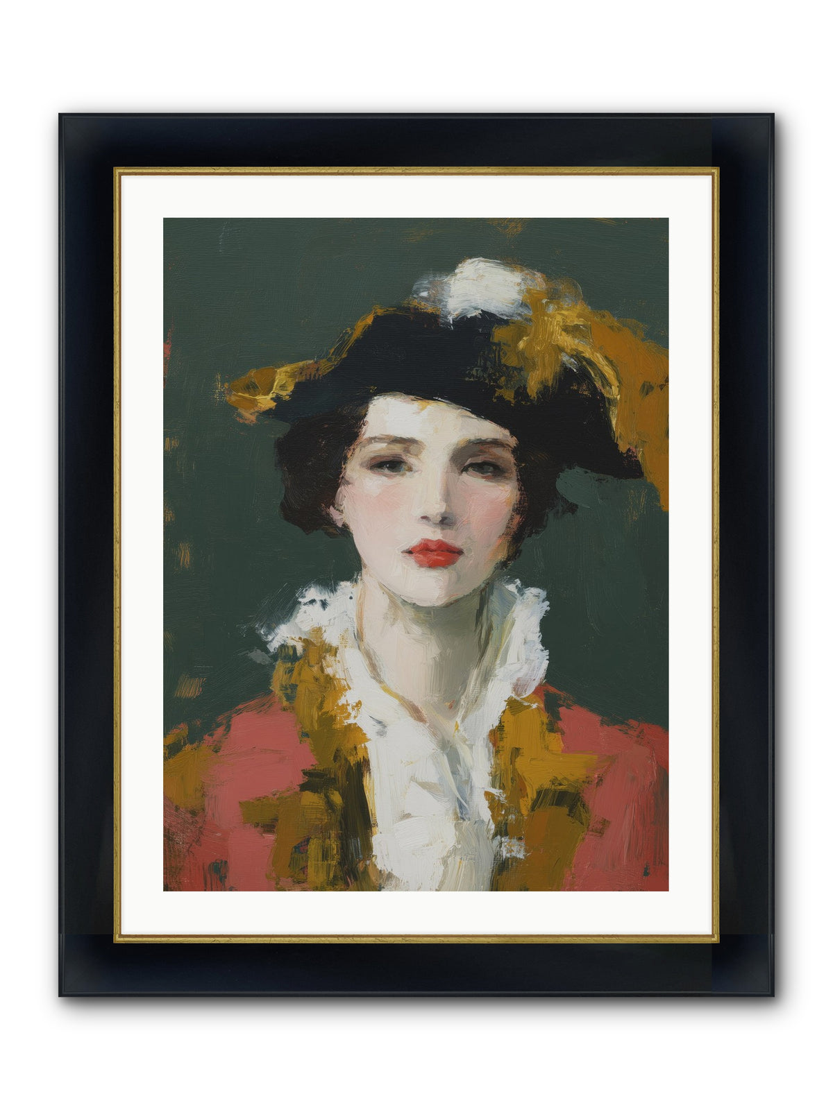 Her Legacy Framed Print - Wide Black w/Gold 24x32
