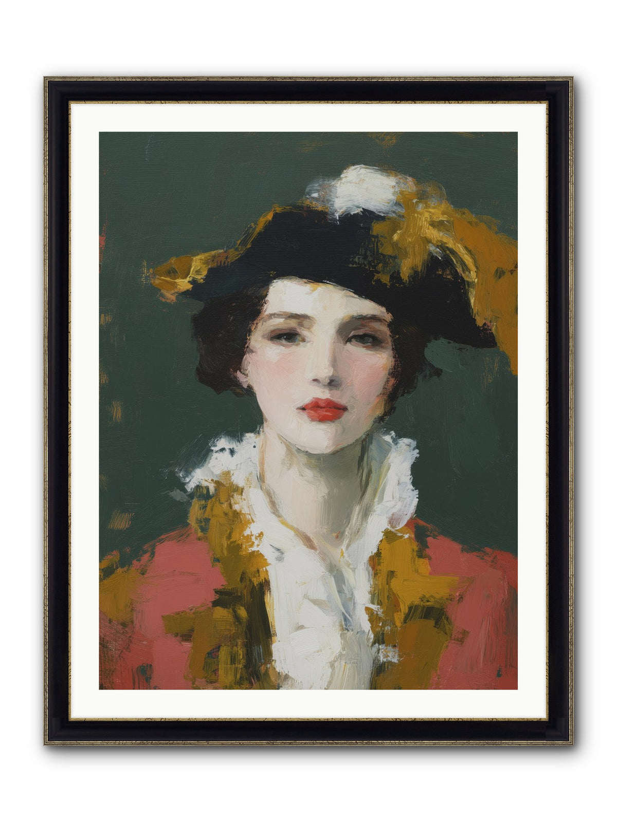 Her Legacy Framed Print - Black & Gold 30x40