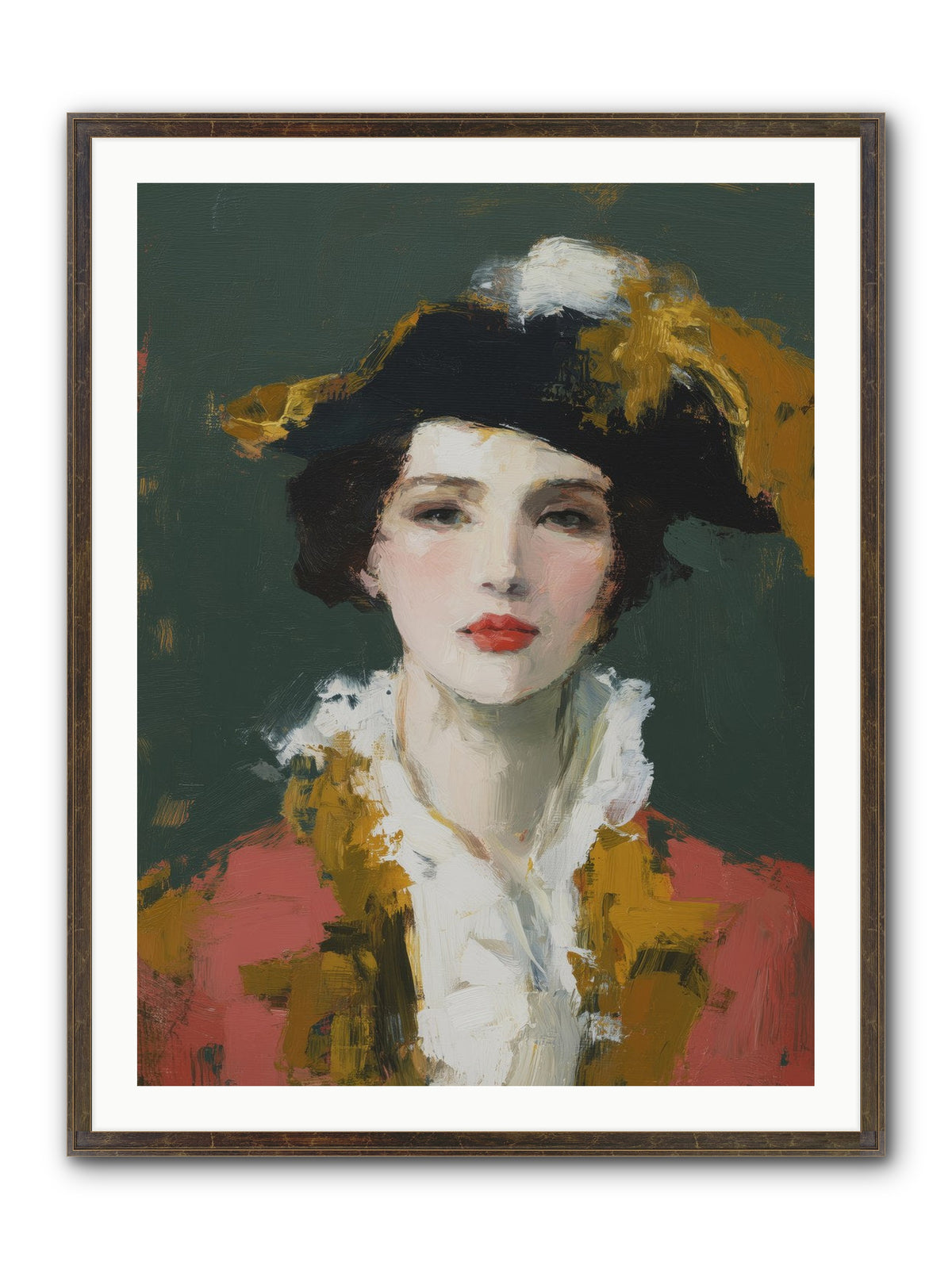 Her Legacy Framed Print - Slimwoods Black/Gold 30x40