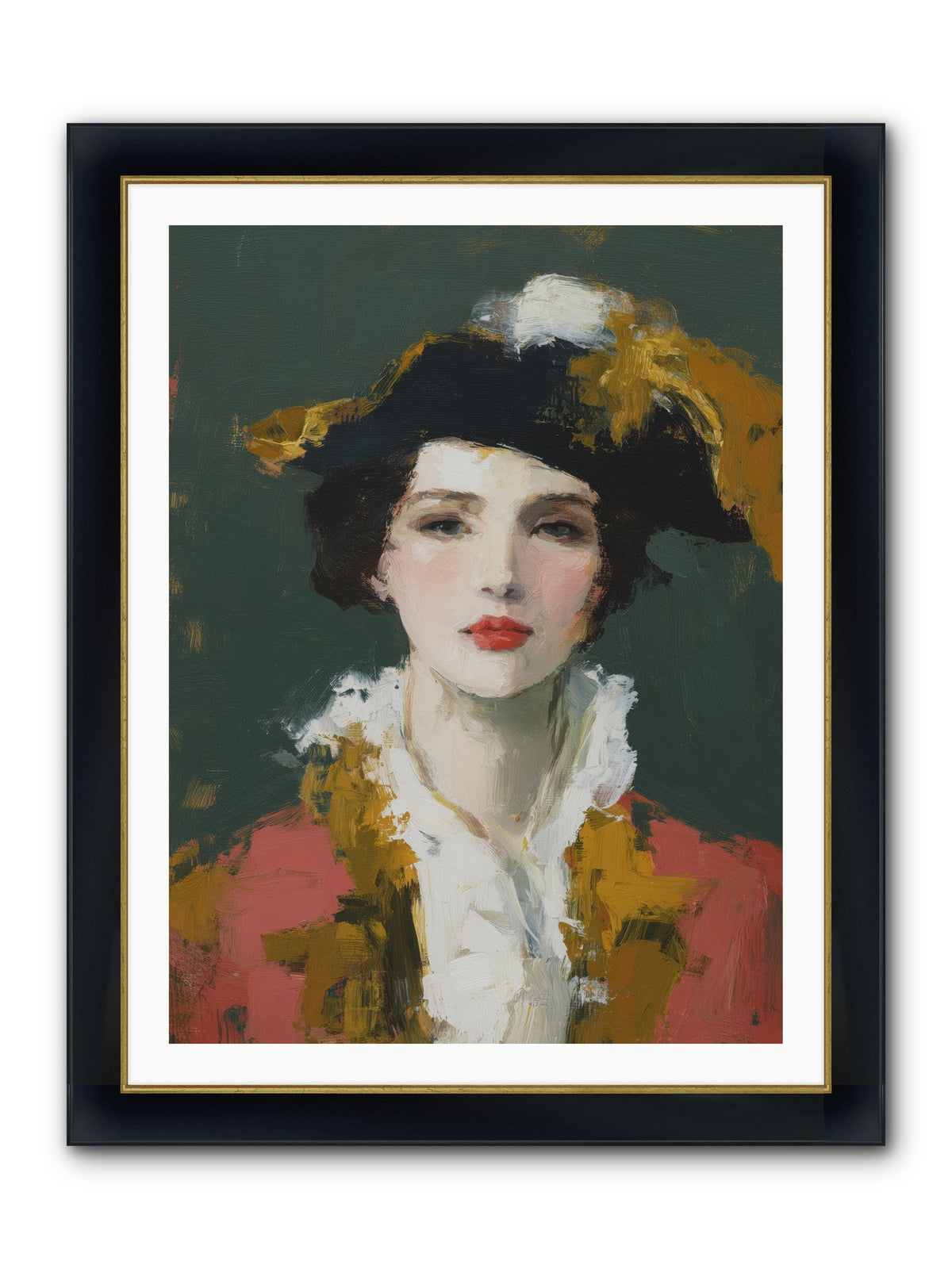 Her Legacy Framed Print - Wide Black w/Gold 30x40