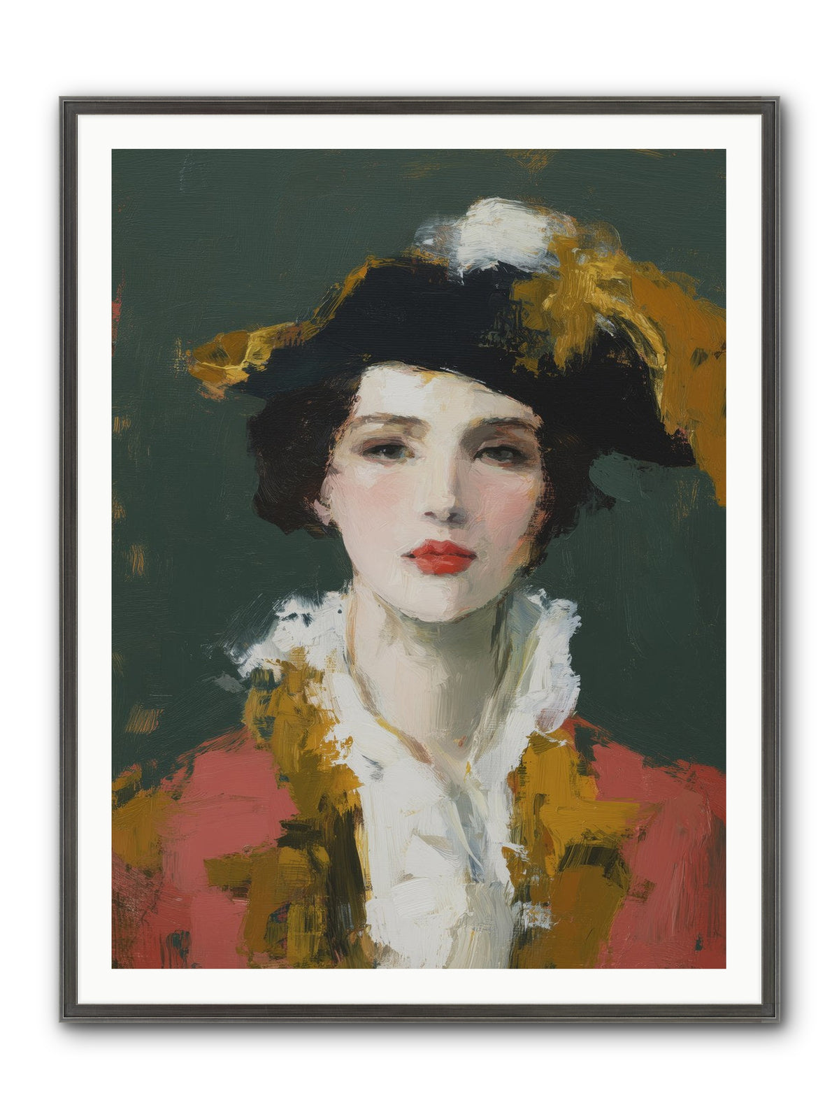 Her Legacy Framed Print - Slimwoods Black/Silver 36x48