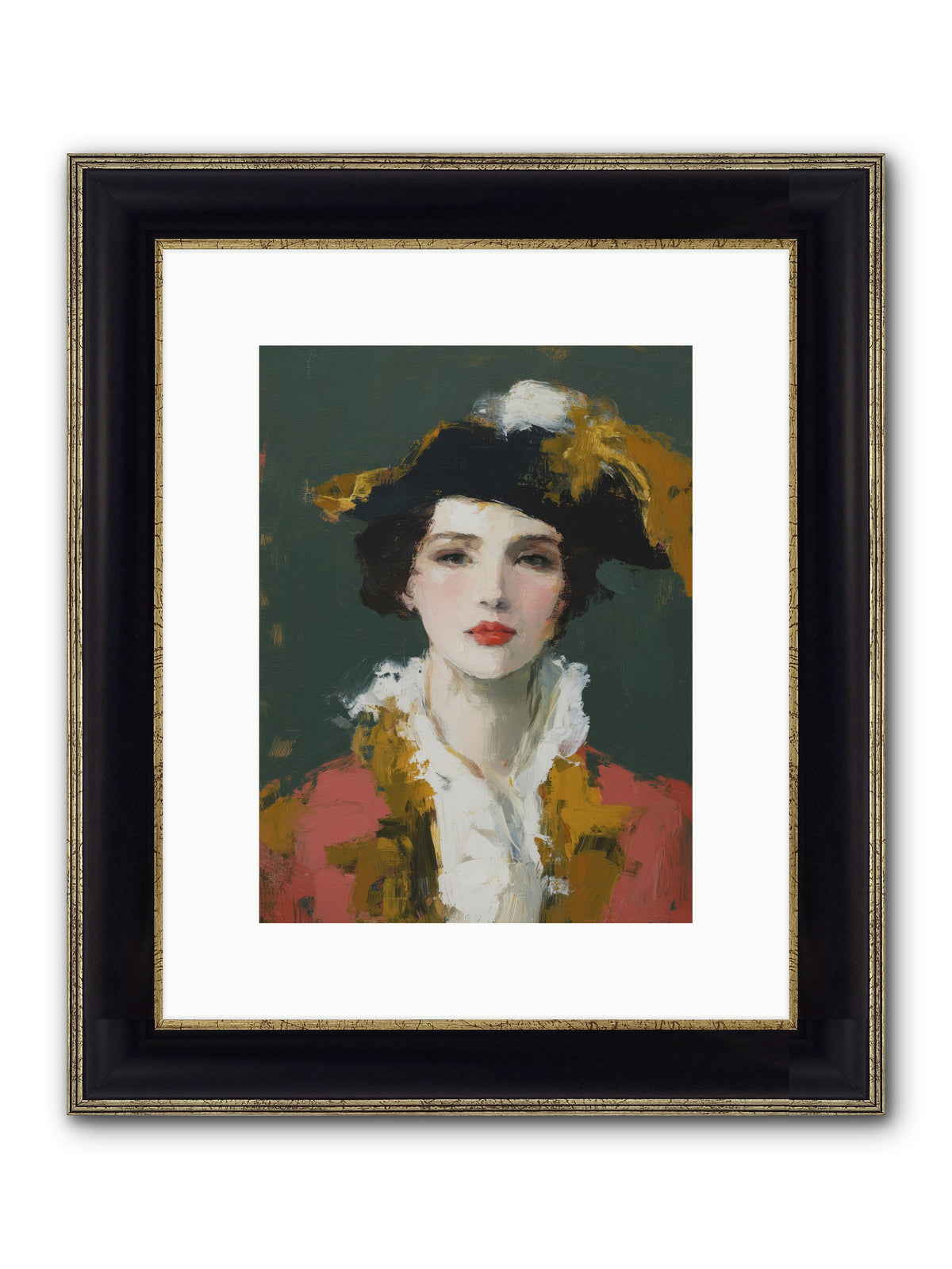 Her Legacy Framed Print - Black & Gold 9x12