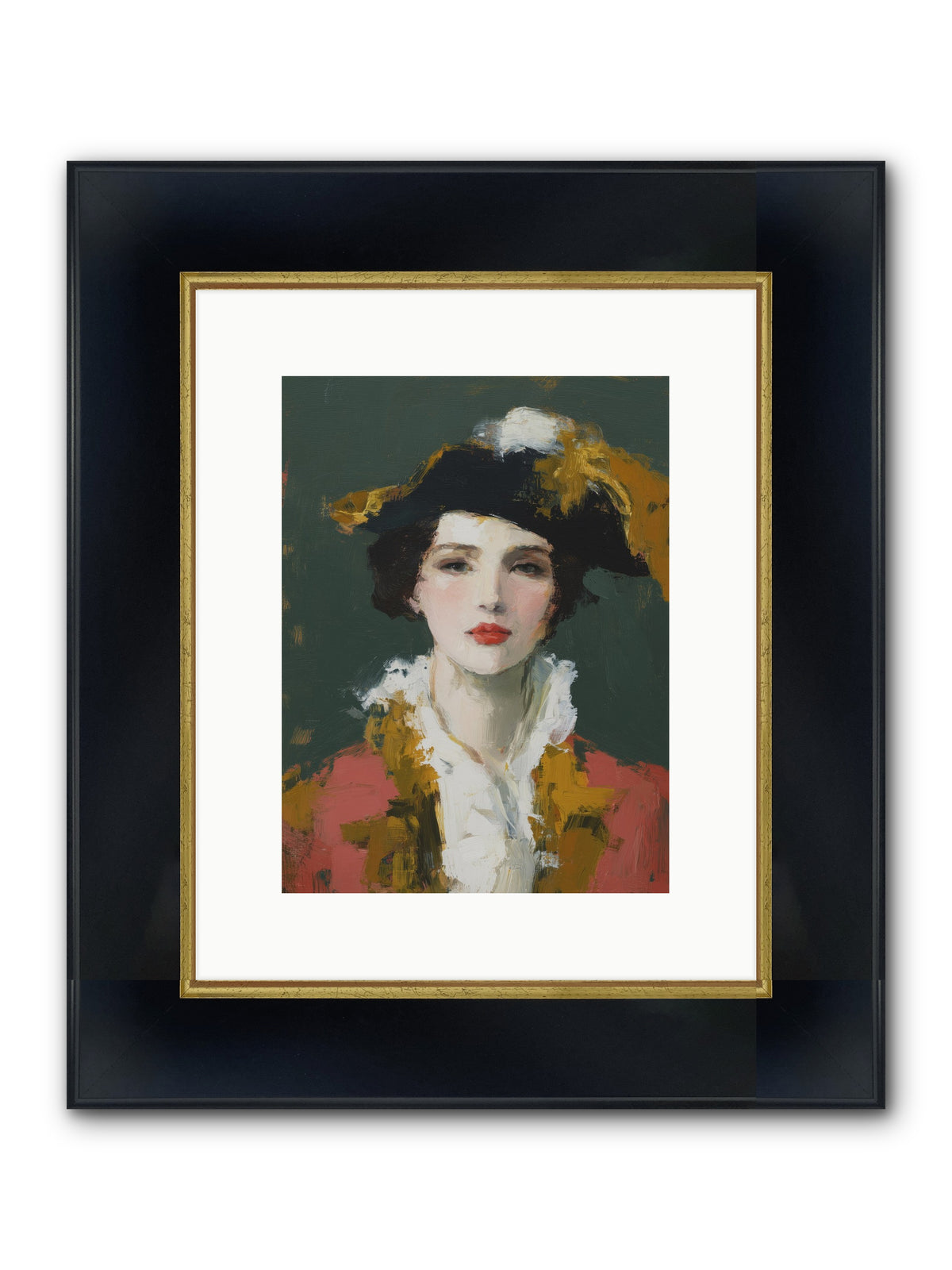 Her Legacy Framed Print - Wide Black w/Gold 9x12