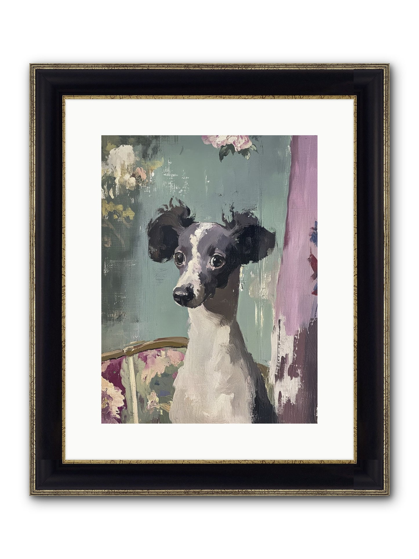Her Magnificent Self Framed Print - Black & Gold 12x16