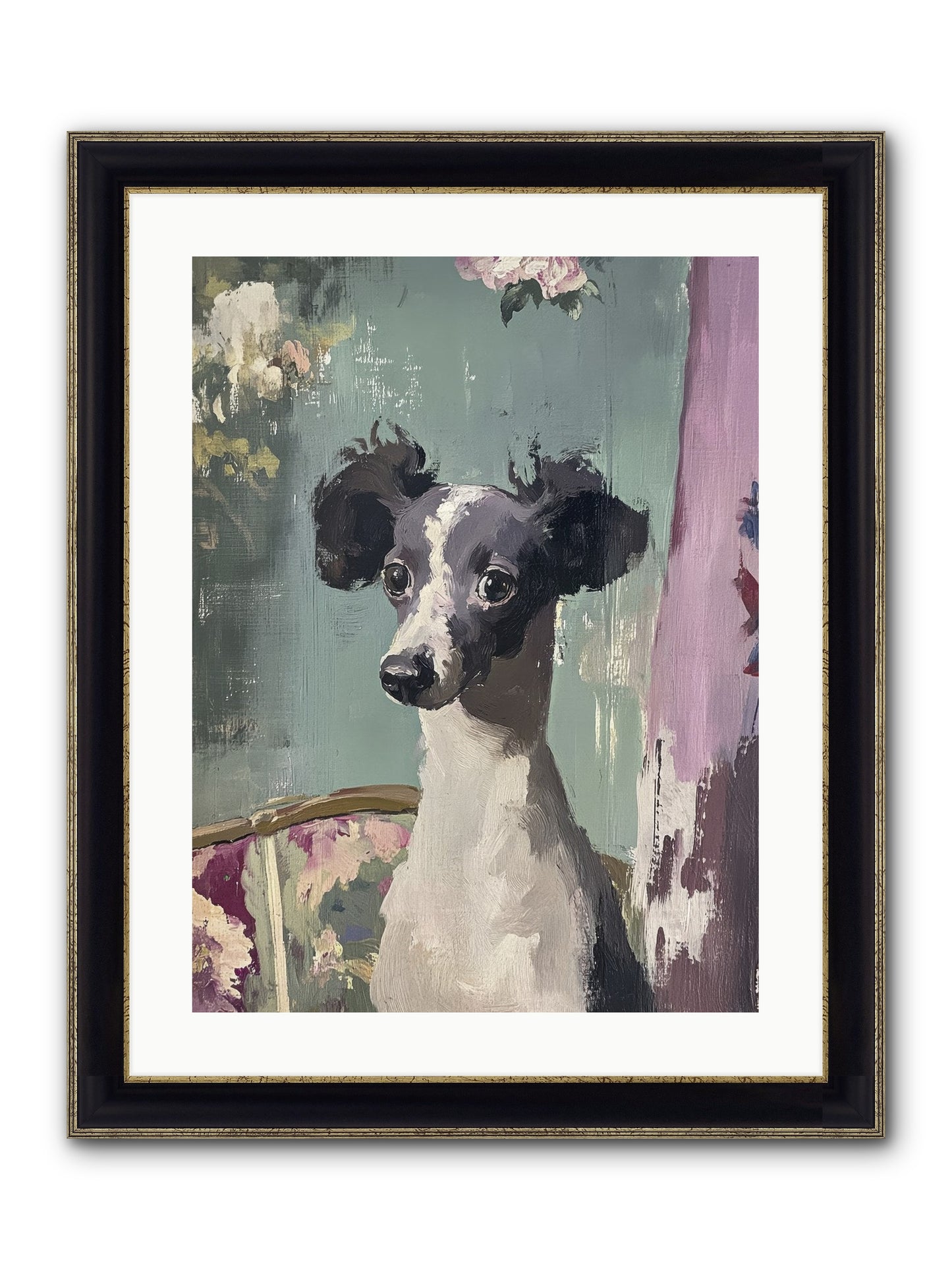 Her Magnificent Self Framed Print - Black & Gold 18x24