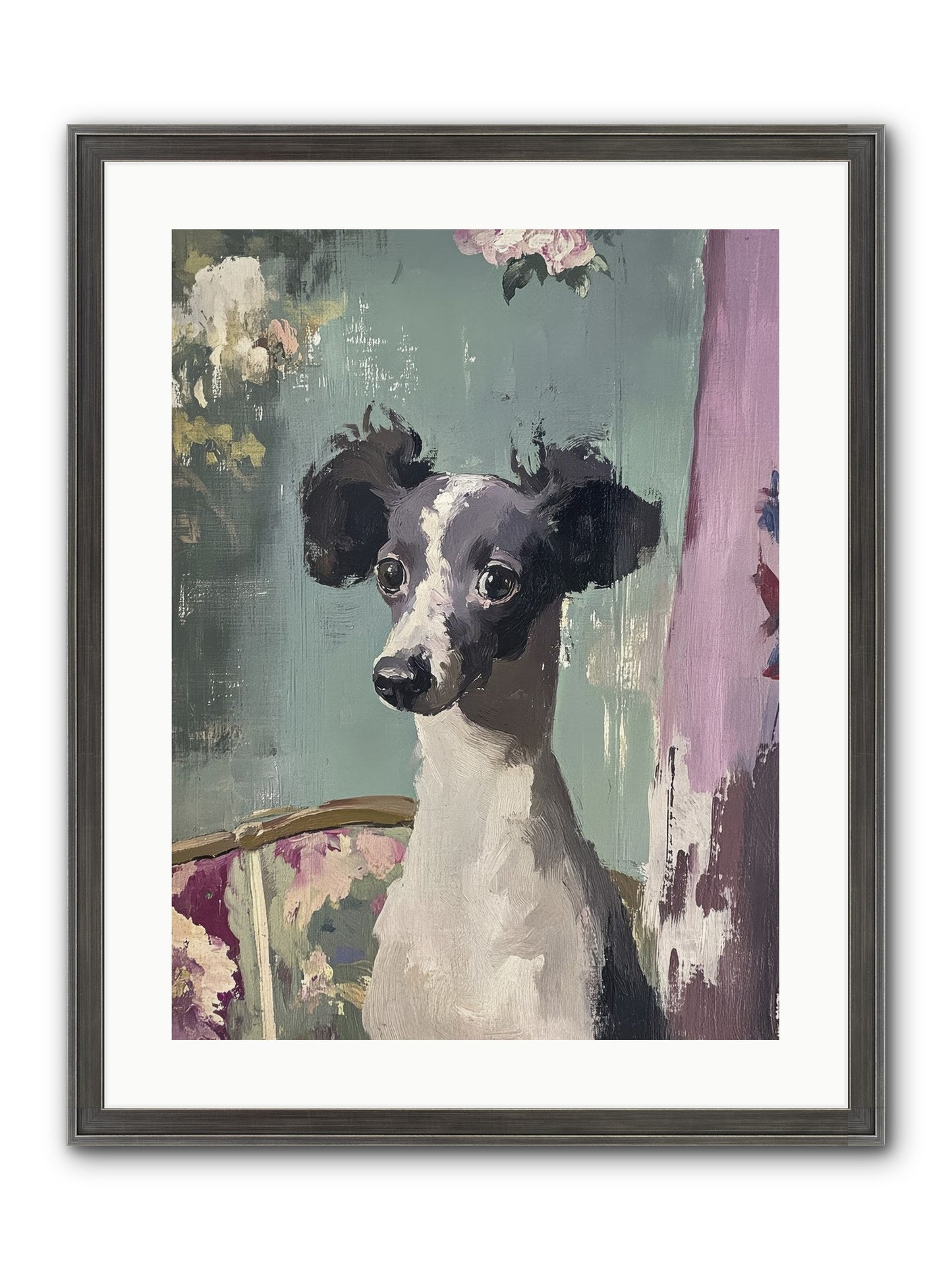 Her Magnificent Self Framed Print - Slimwoods Black/Silver 18x24