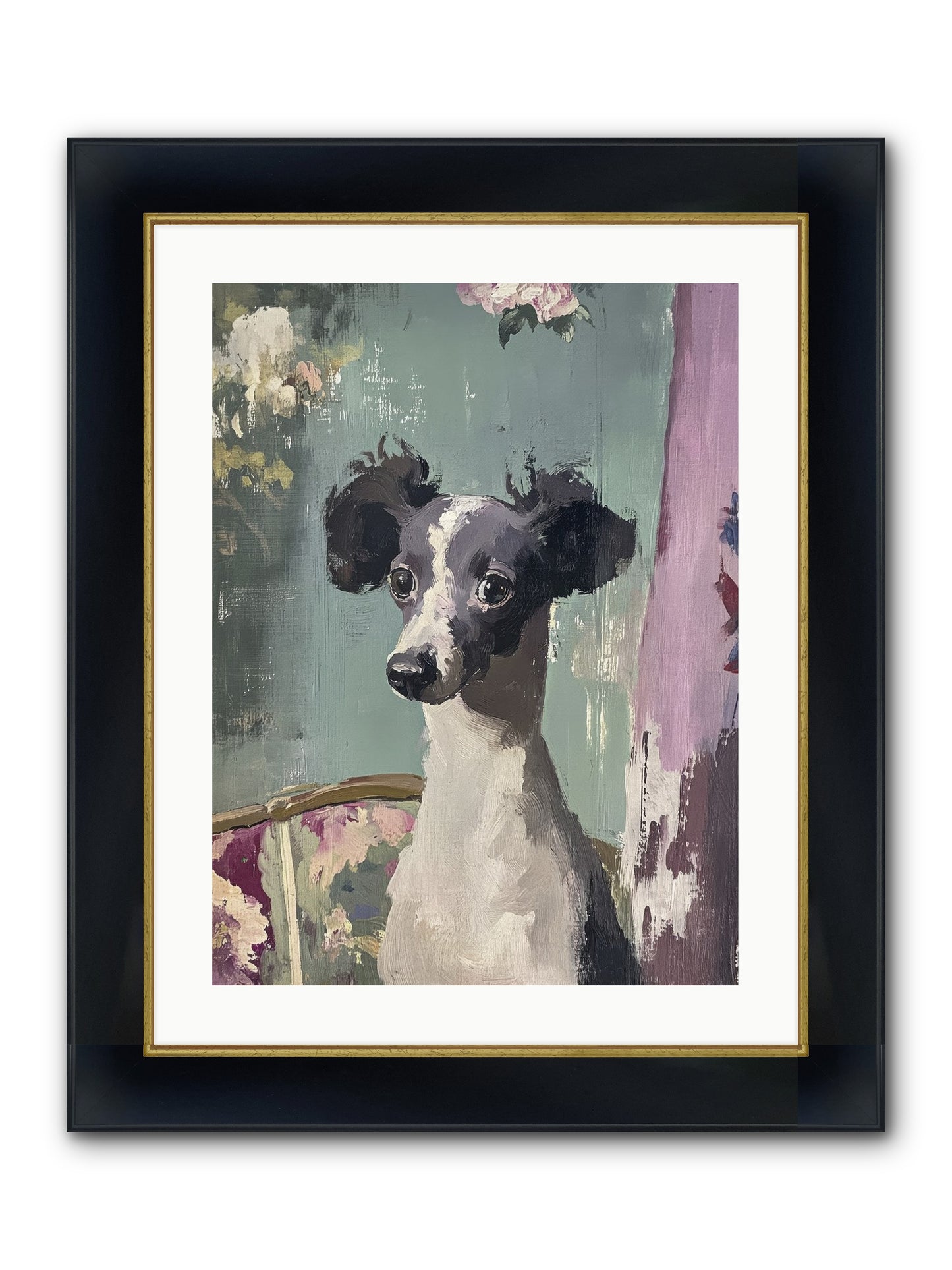Her Magnificent Self Framed Print - Wide Black w/Gold 18x24