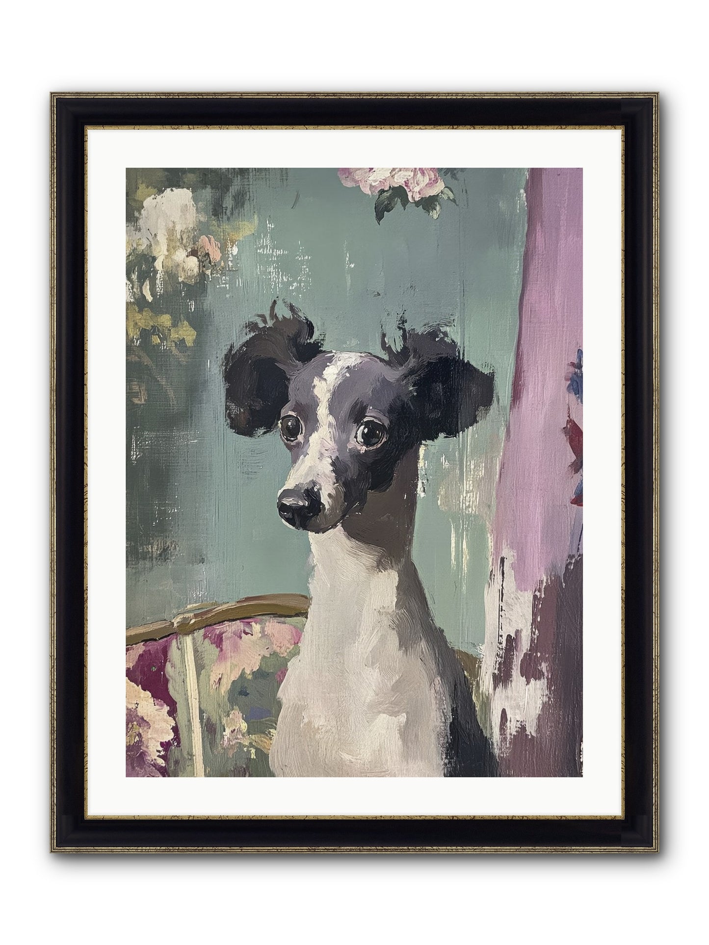 Her Magnificent Self Framed Print - Black & Gold 24x32
