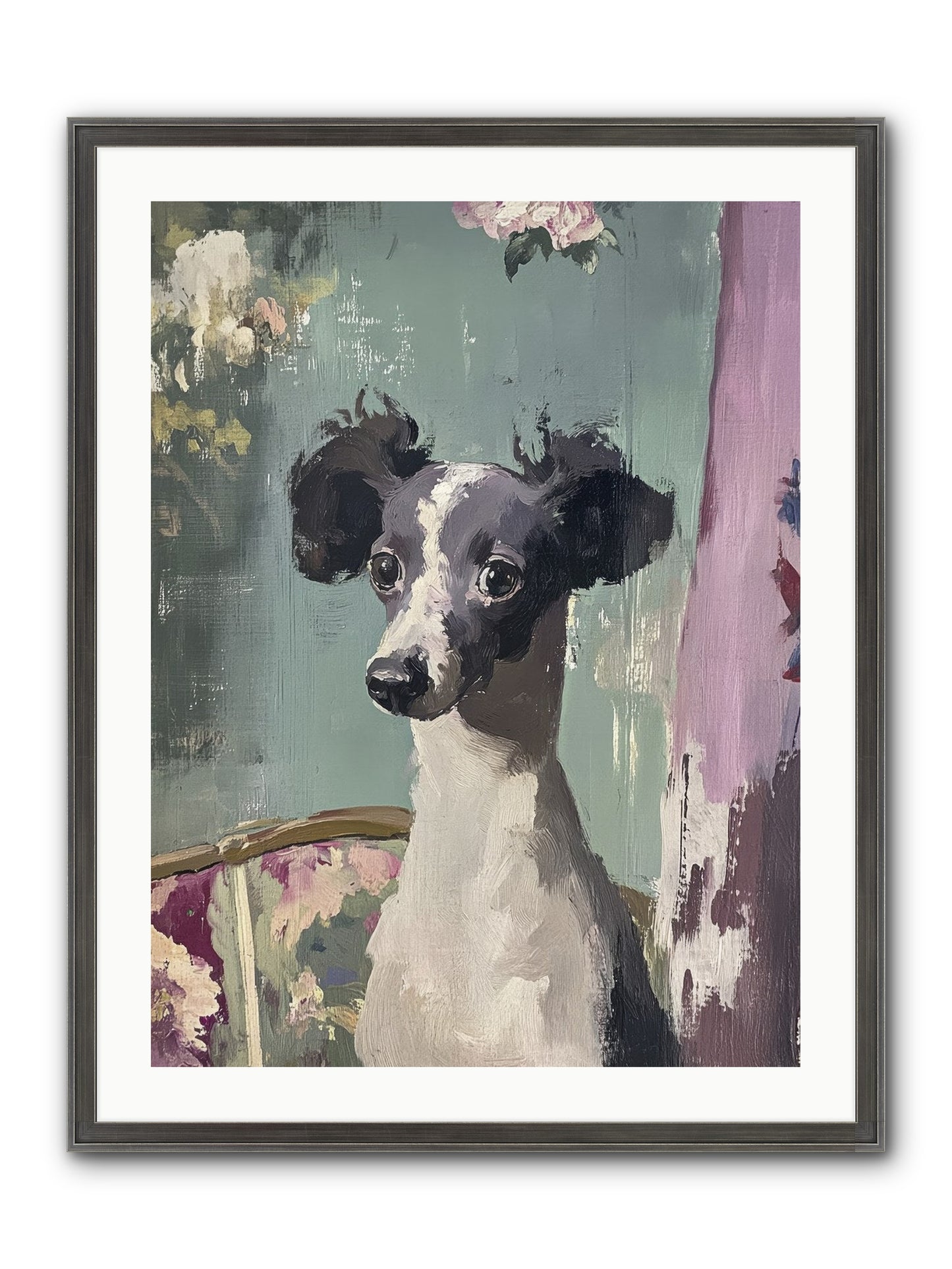 Her Magnificent Self Framed Print - Slimwoods Black/Silver 24x32