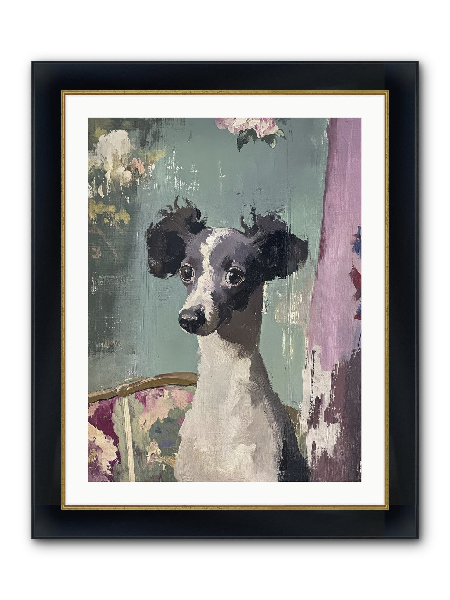 Her Magnificent Self Framed Print - Wide Black w/Gold 24x32