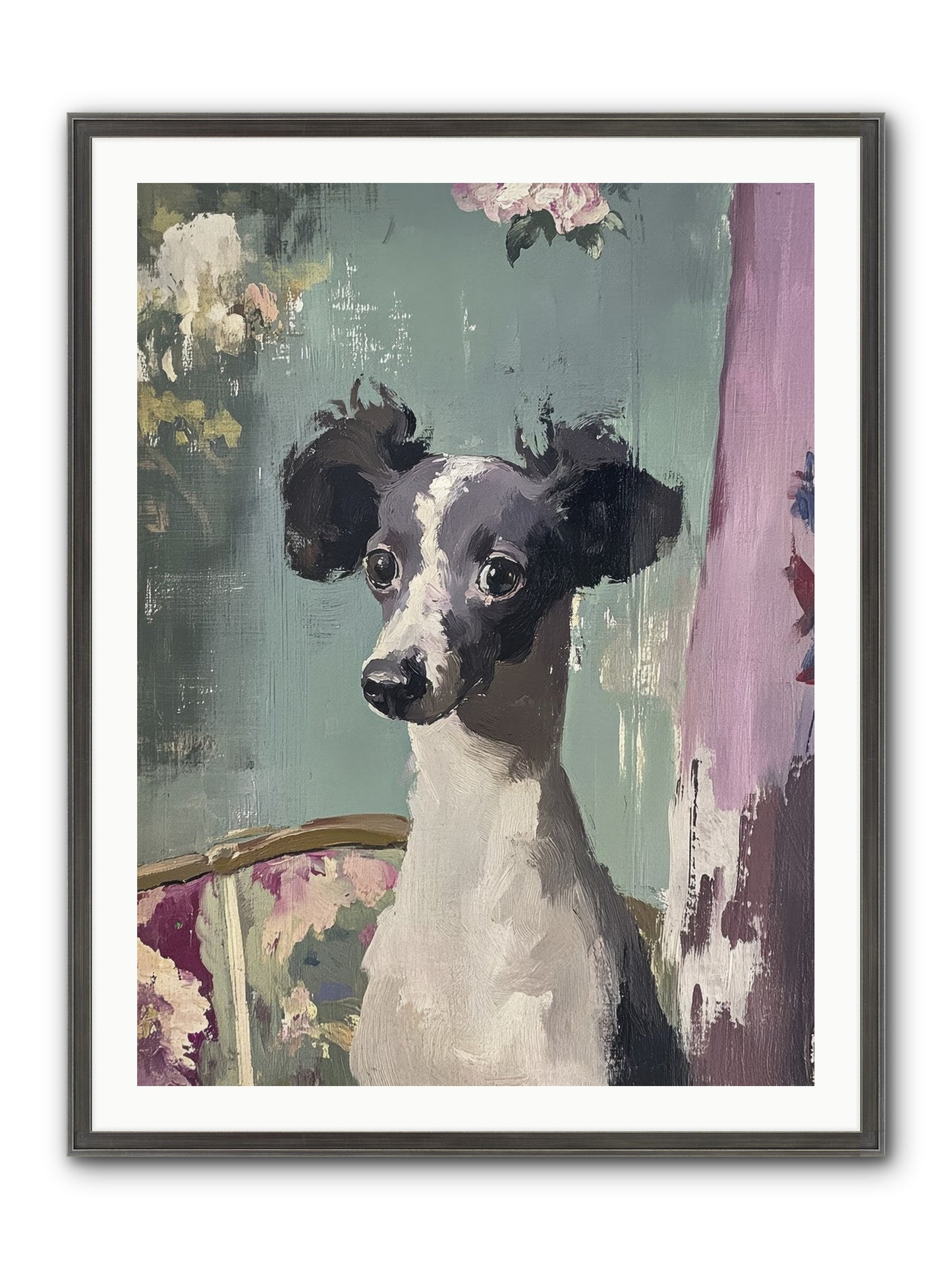 Her Magnificent Self Framed Print - Slimwoods Black/Silver 30x40