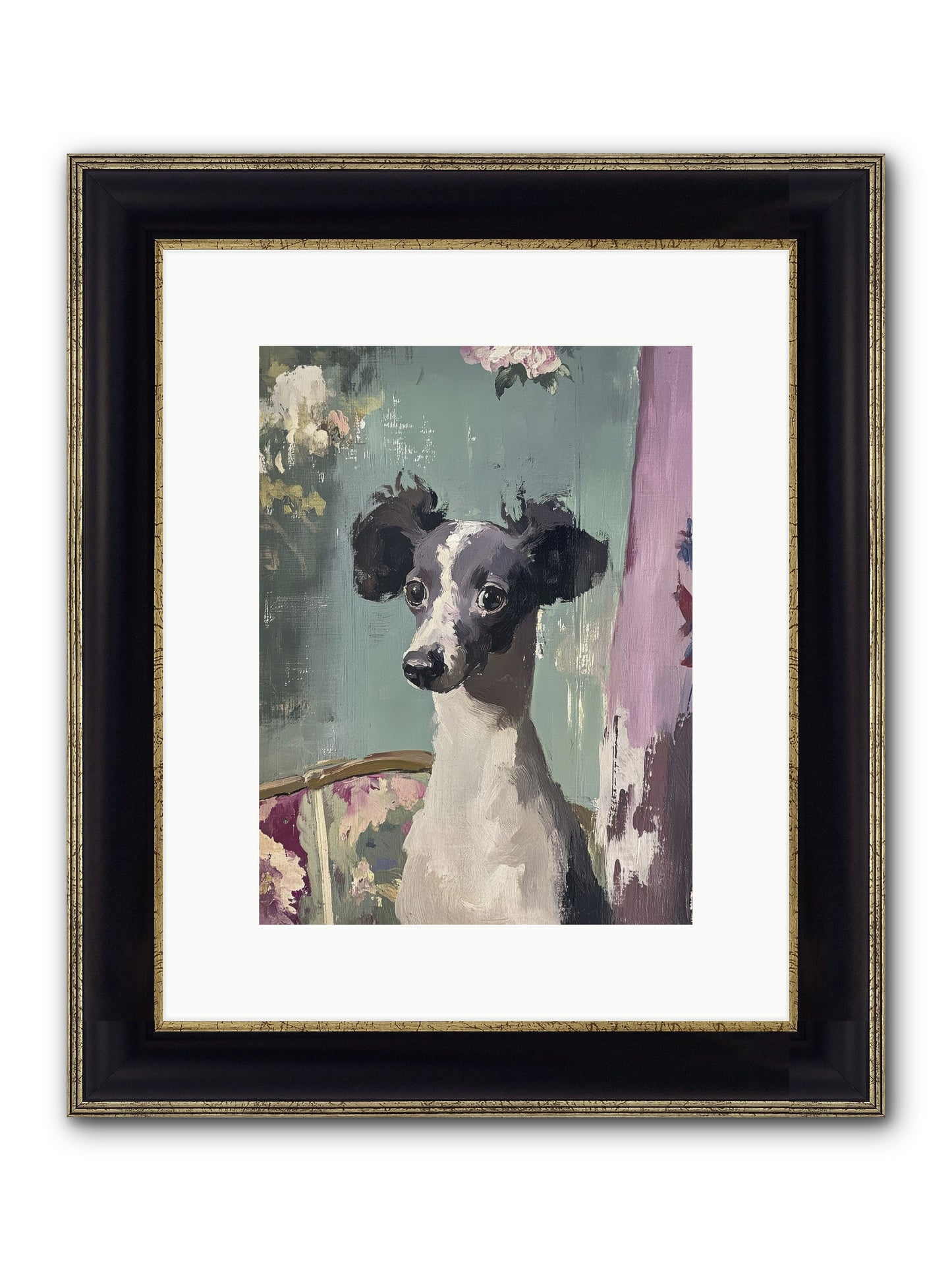Her Magnificent Self Framed Print - Black & Gold 9x12