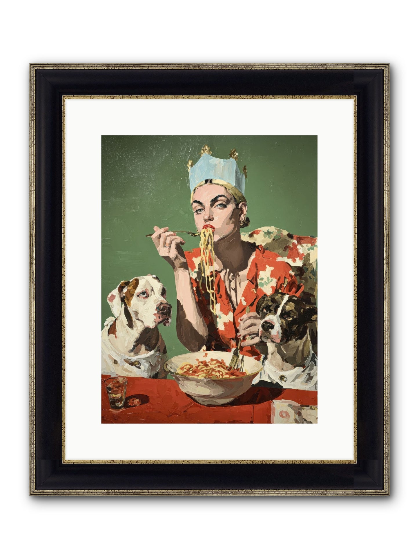 Her Majesty Of Lazy Afternoons Framed Print - Black & Gold 12x16