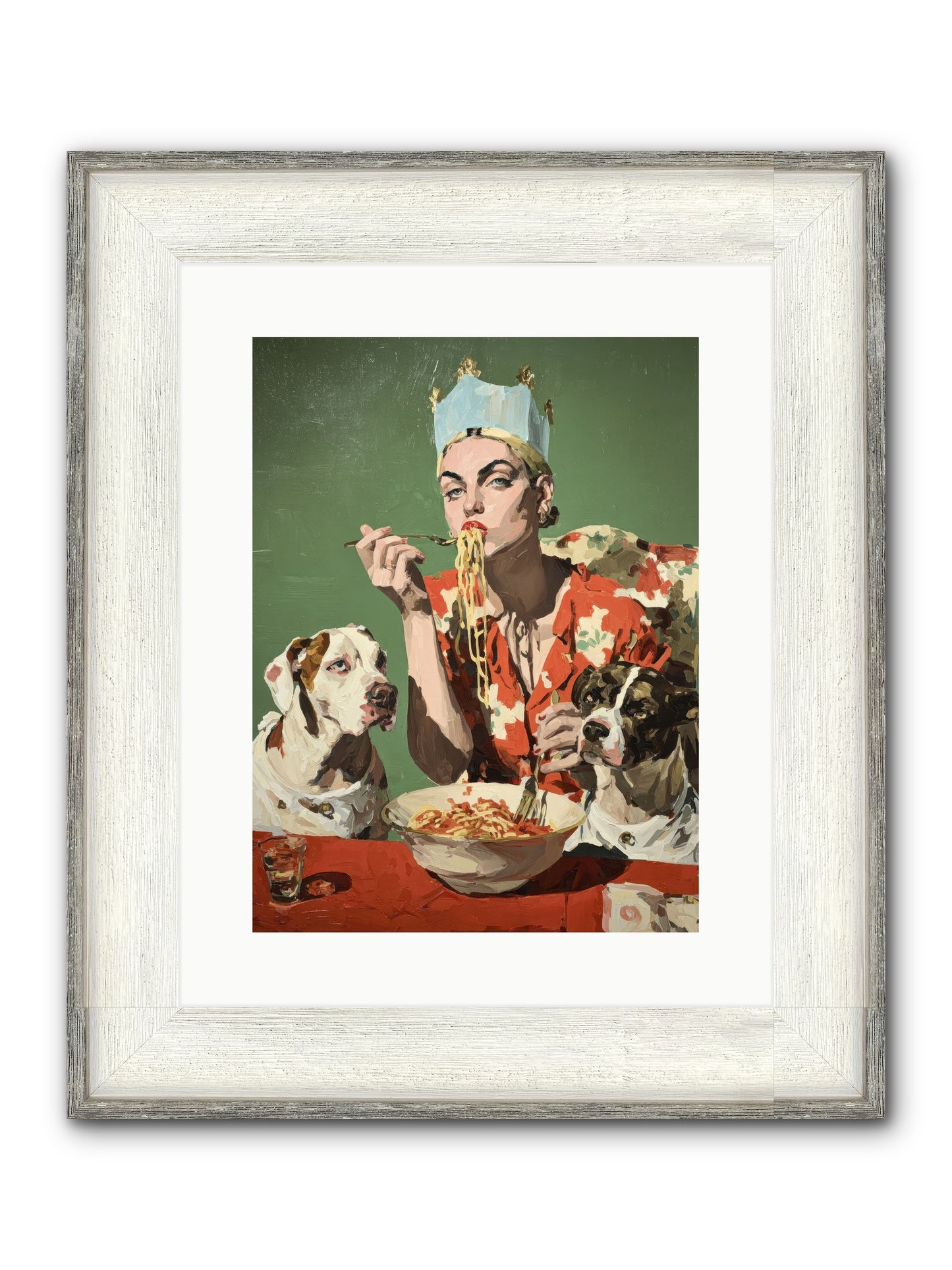Her Majesty Of Lazy Afternoons Framed Print - Driftwood White 12x16