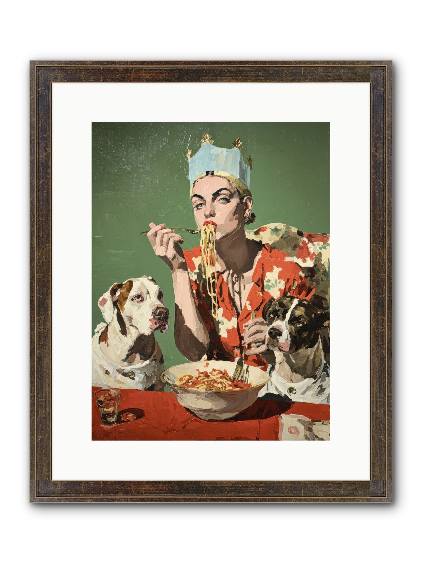 Her Majesty Of Lazy Afternoons Framed Print - Slimwoods Black/Gold 12x16