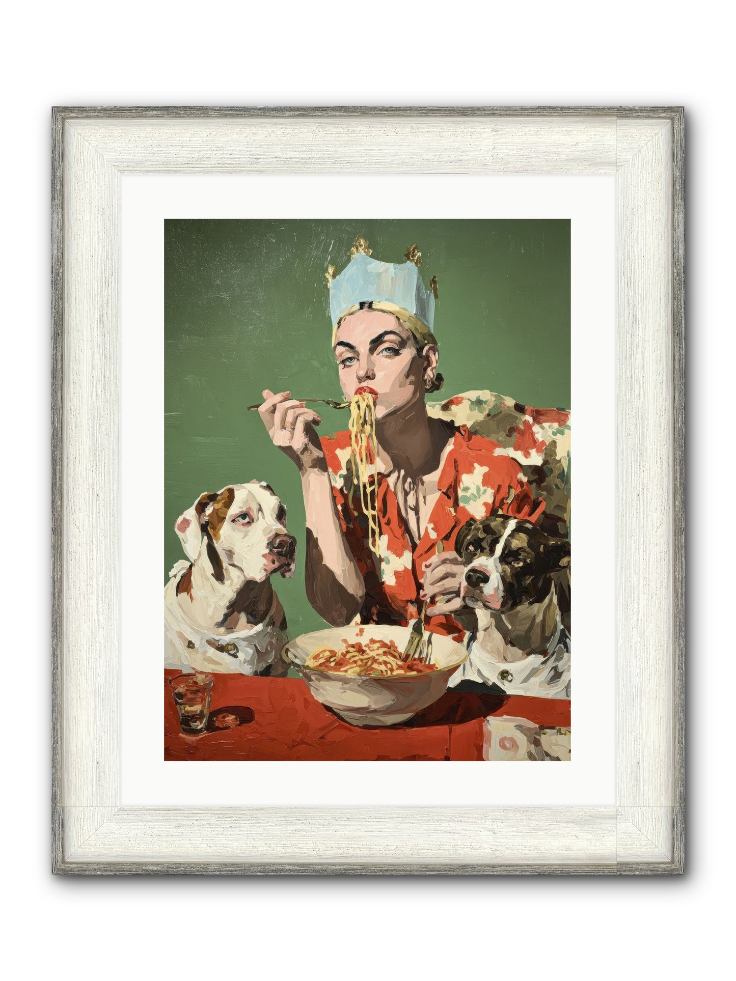Her Majesty Of Lazy Afternoons Framed Print - Driftwood White 18x24