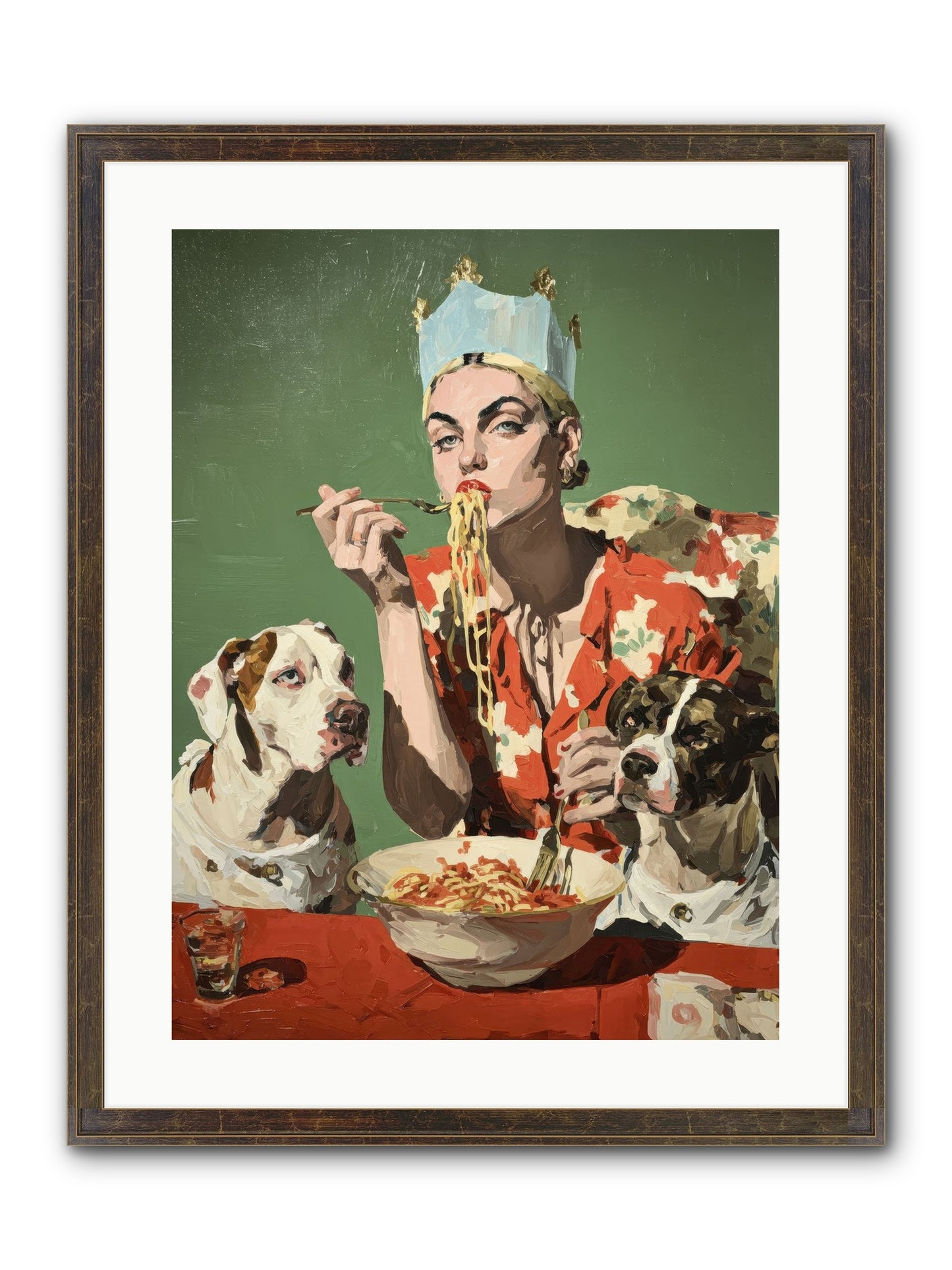 Her Majesty Of Lazy Afternoons Framed Print - Slimwoods Black/Gold 18x24