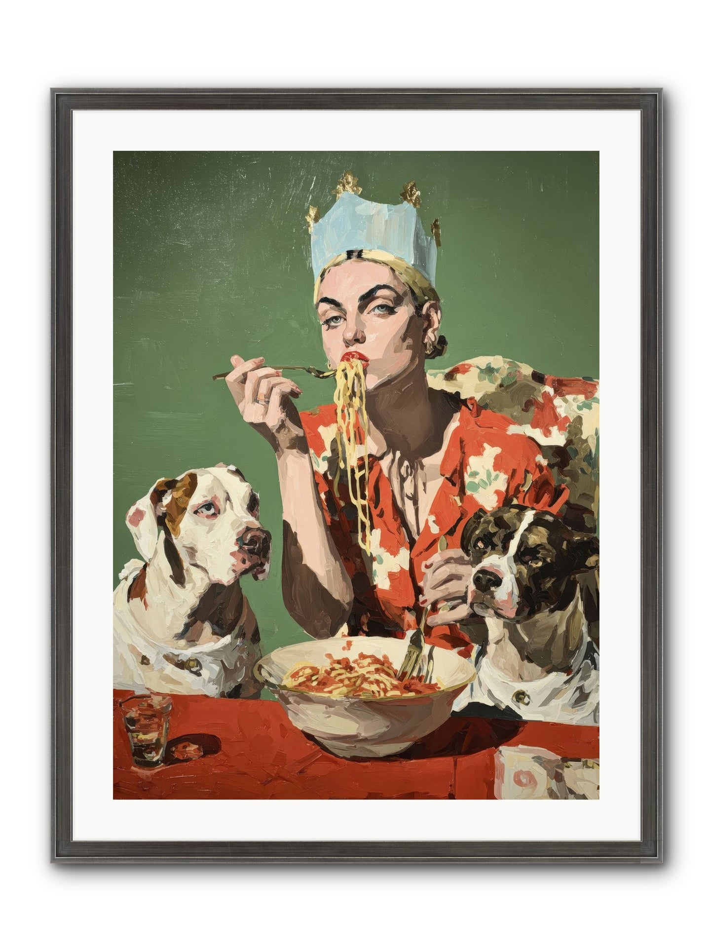 Her Majesty Of Lazy Afternoons Framed Print - Slimwoods Black/Silver 24x32