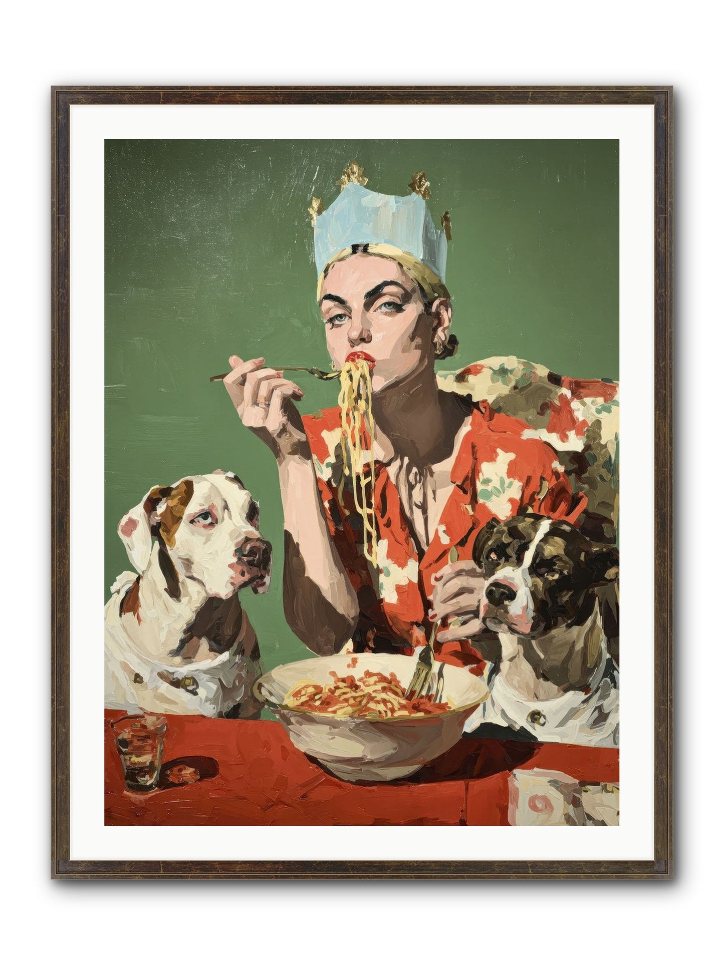 Her Majesty Of Lazy Afternoons Framed Print - Slimwoods Black/Gold 30x40