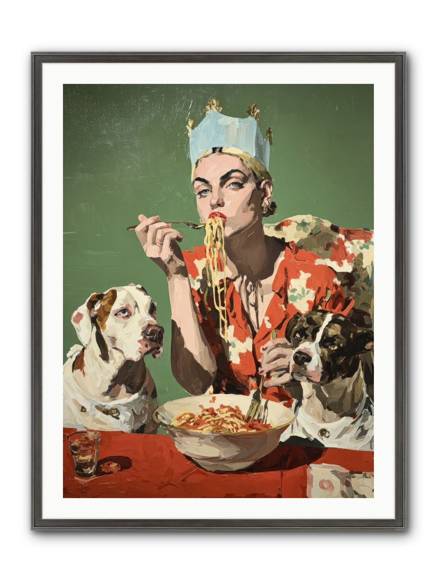 Her Majesty Of Lazy Afternoons Framed Print - Slimwoods Black/Silver 30x40
