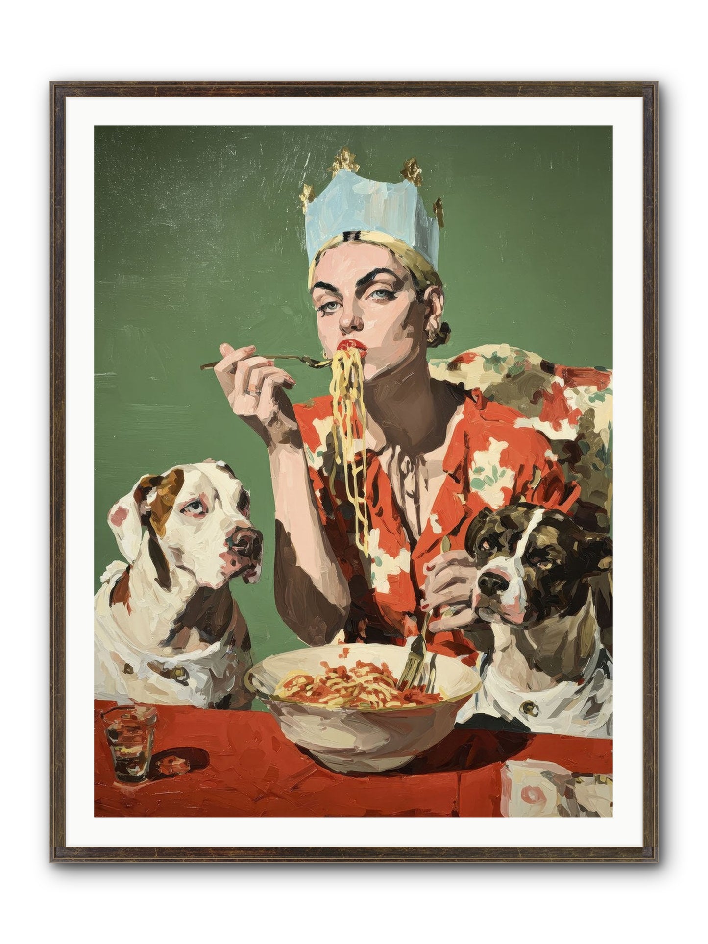 Her Majesty Of Lazy Afternoons Framed Print - Slimwoods Black/Gold 36x48