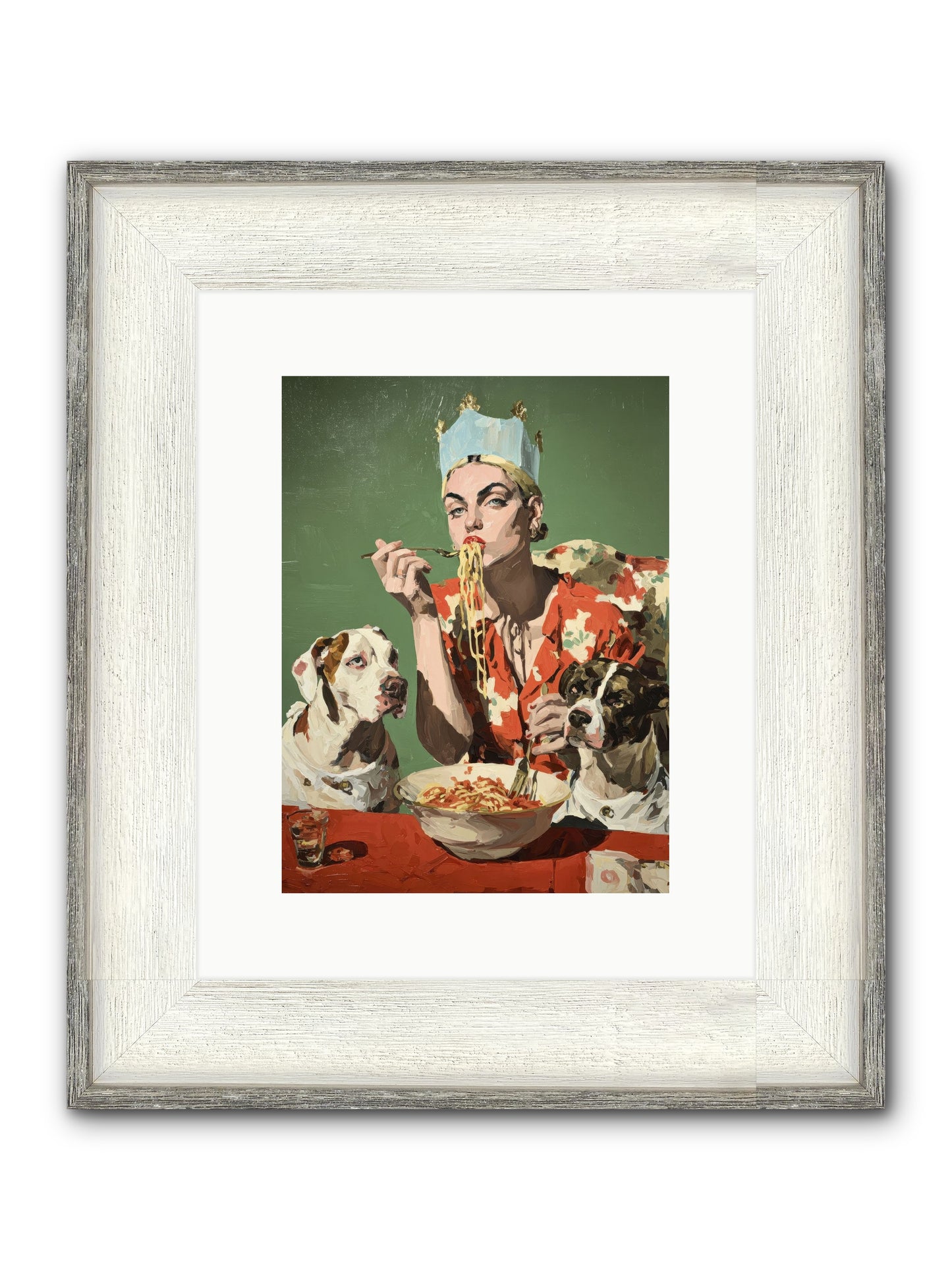 Her Majesty Of Lazy Afternoons Framed Print - Driftwood White 9x12