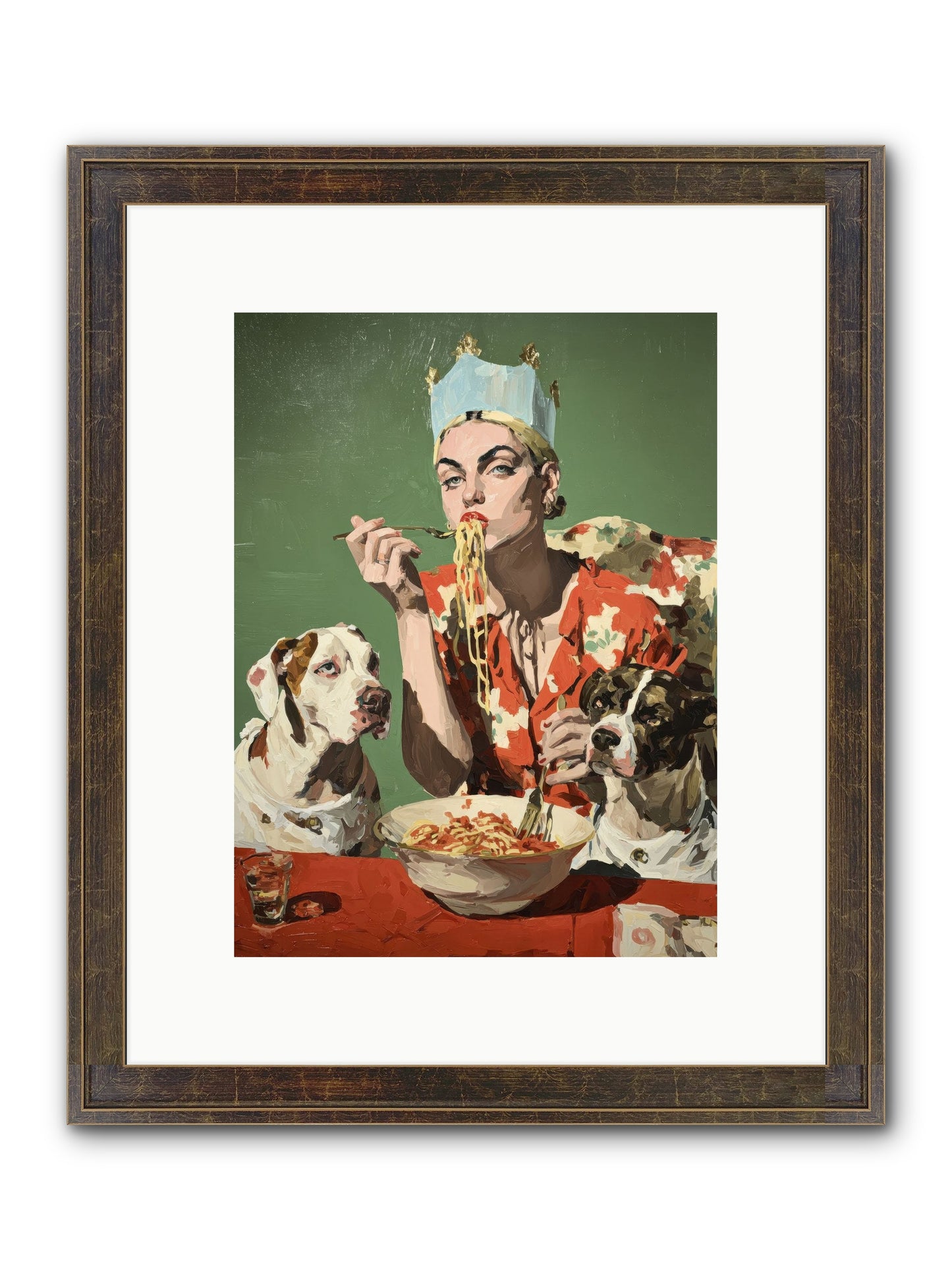 Her Majesty Of Lazy Afternoons Framed Print - Slimwoods Black/Gold 9x12