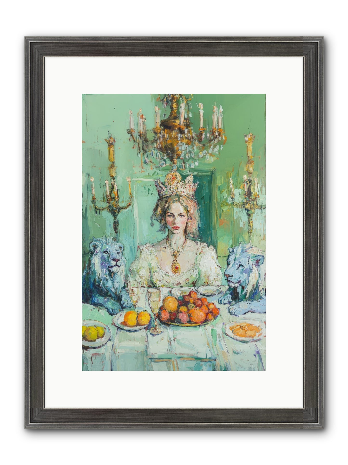Her Majesty's Lapis Legion Framed Print - Slimwoods Black/Silver 10x15